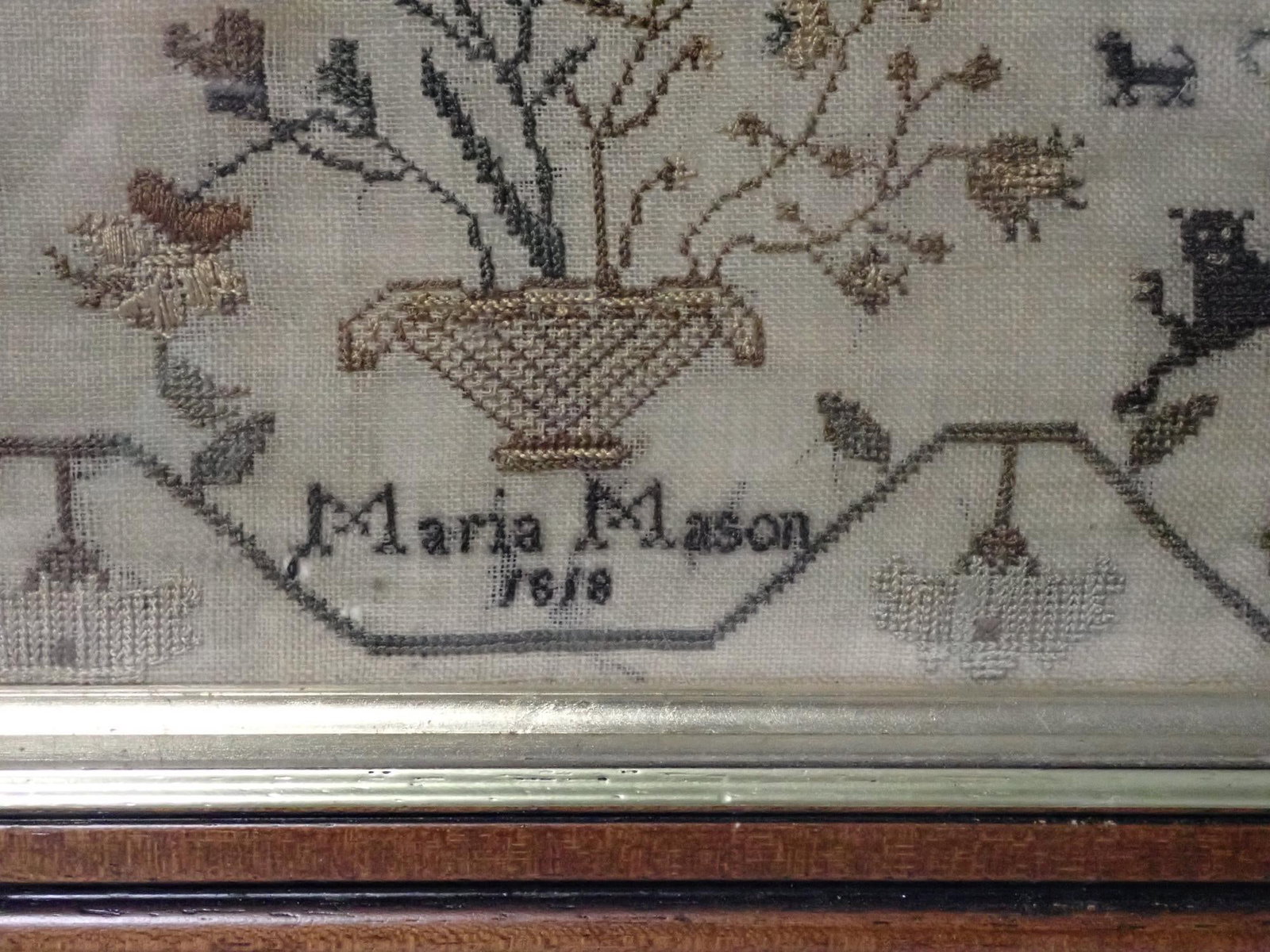 1818 Maria Mason Sampler - 2