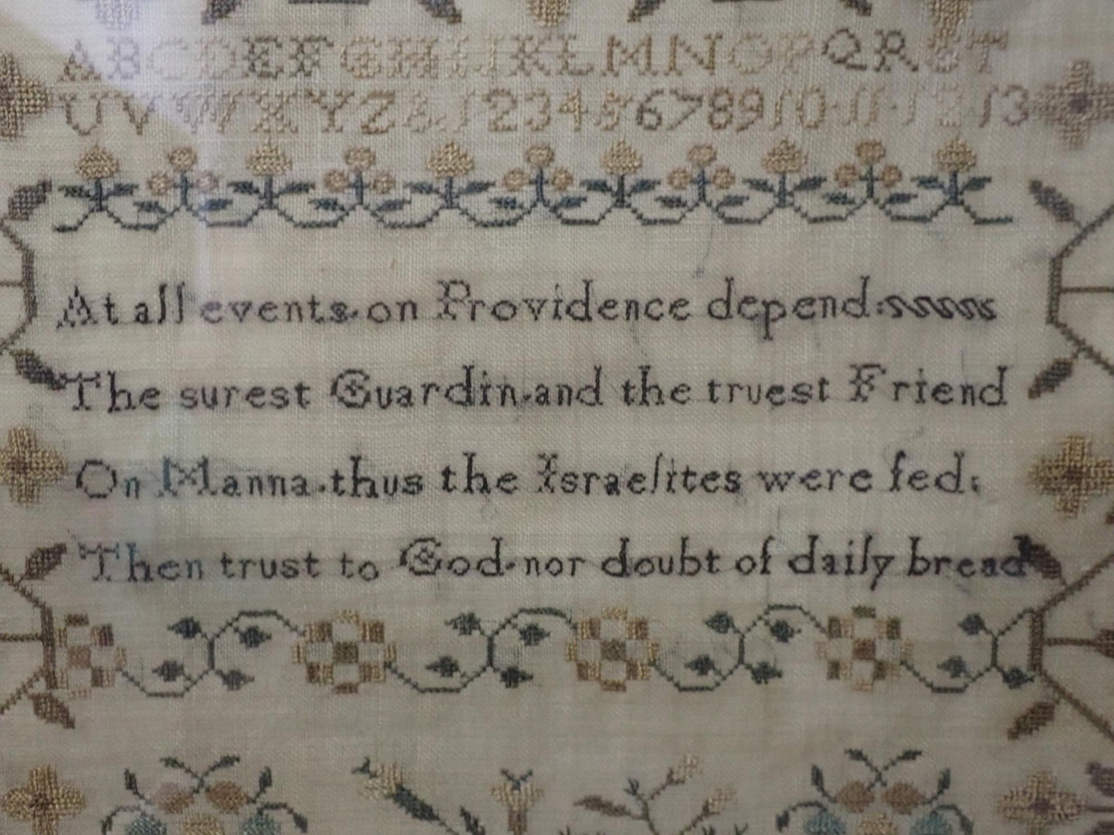 1818 Maria Mason Sampler - 3