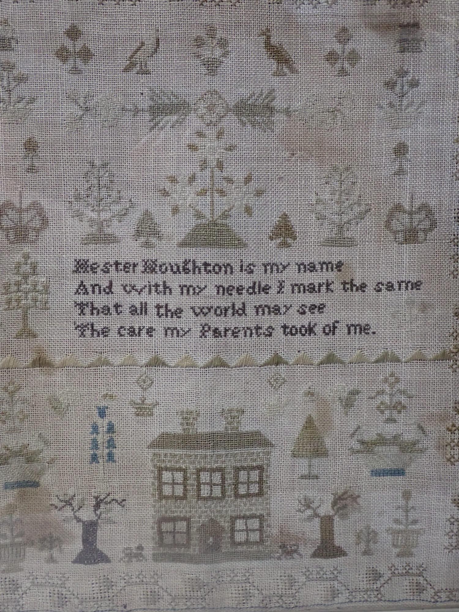 Hester Houghton Sampler not dated - 2