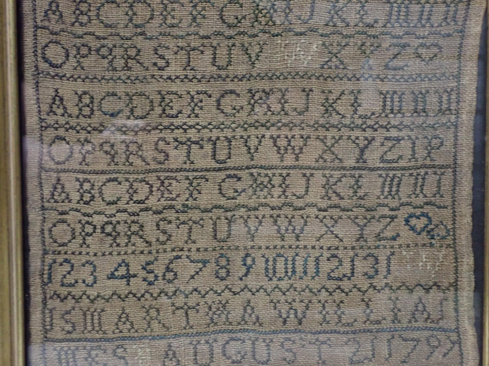 1797 Martha Williams Sampler - 2