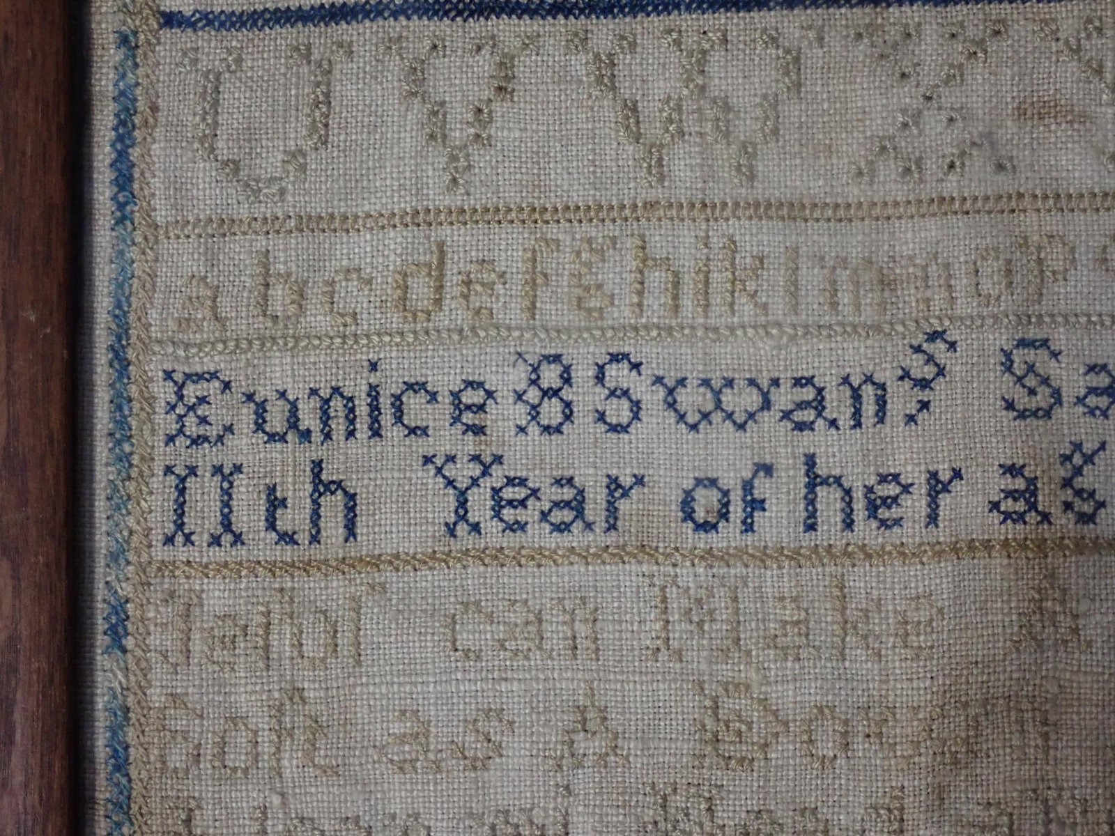 1819 Eunice B Swan Sampler - 5