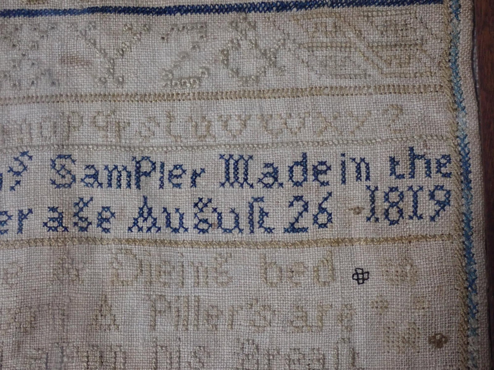 1819 Eunice B Swan Sampler - 6