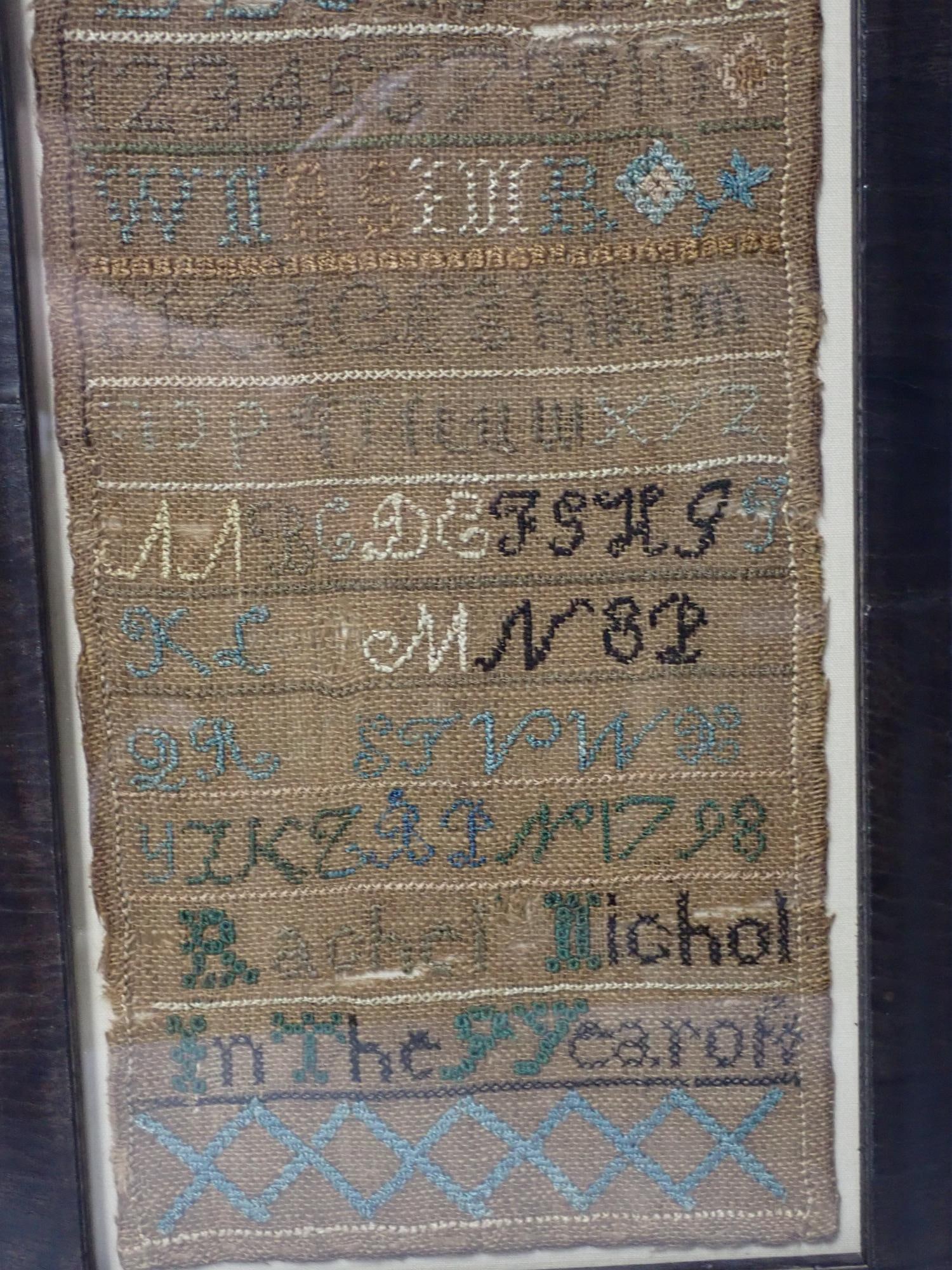 1798 Rachel Nichol Sampler - 2