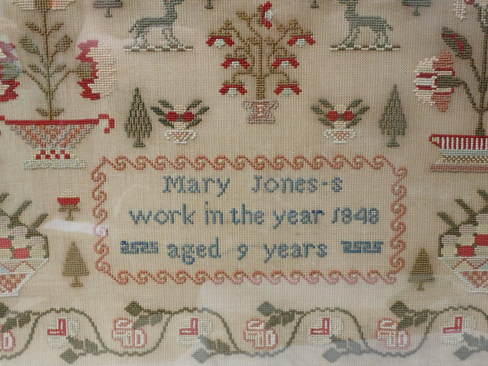 1848 Mary Jones Sampler - 2