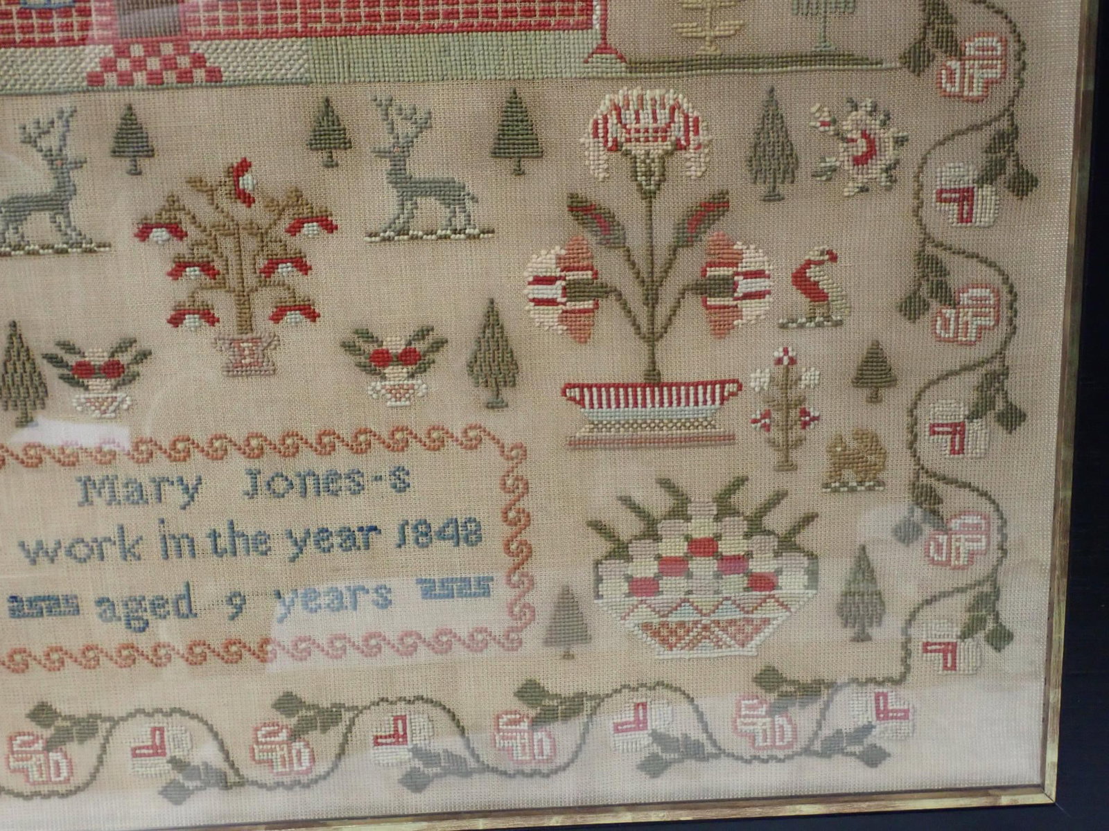 1848 Mary Jones Sampler - 4