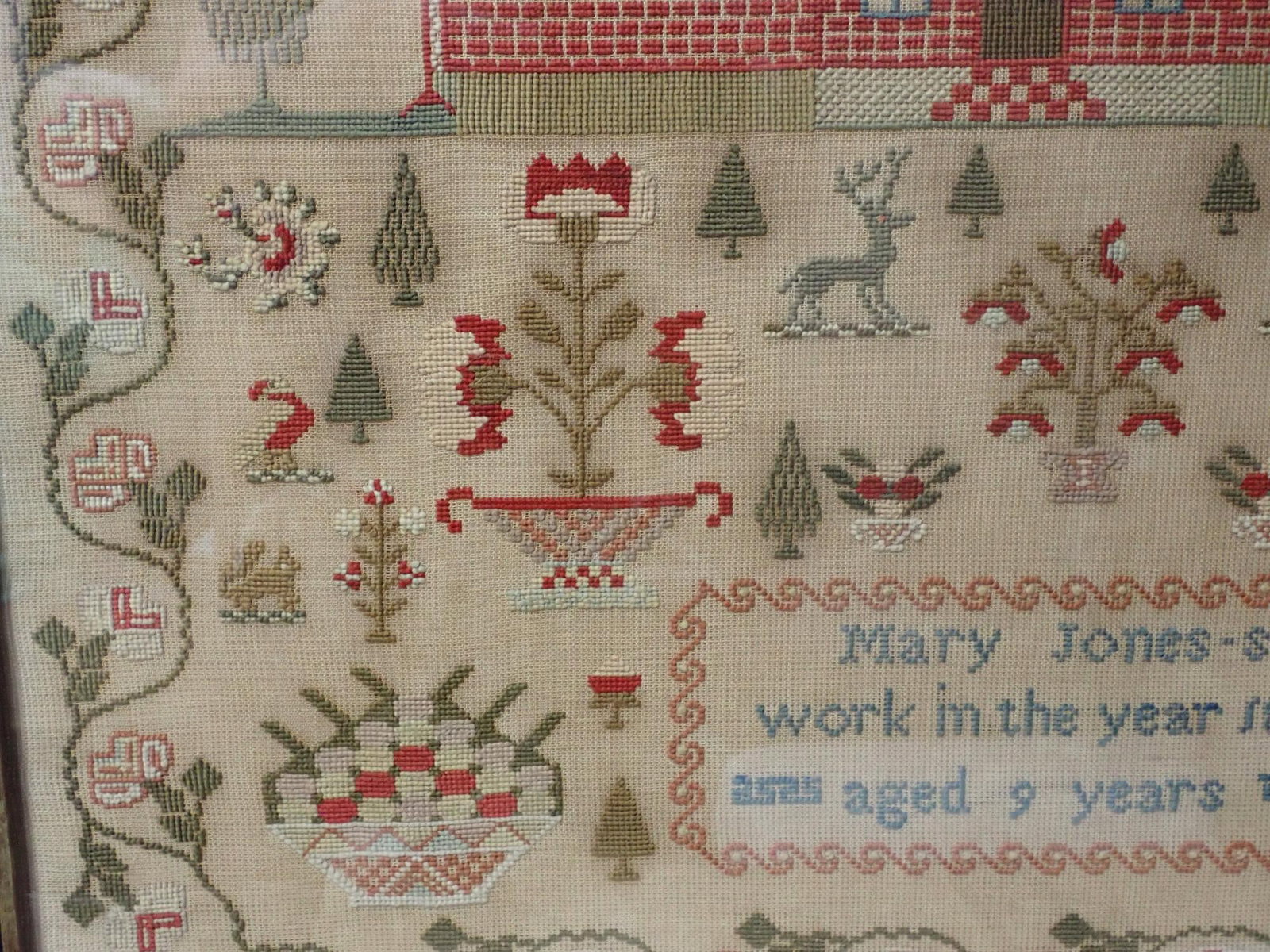 1848 Mary Jones Sampler - 5