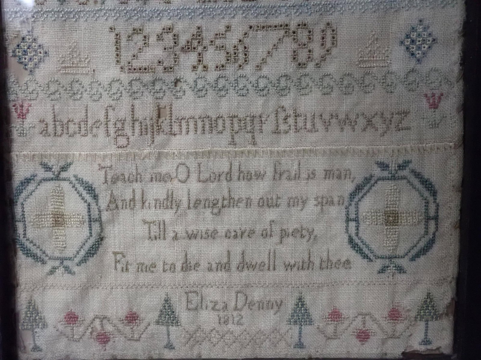 1812 Eliza Denny Sampler - 3