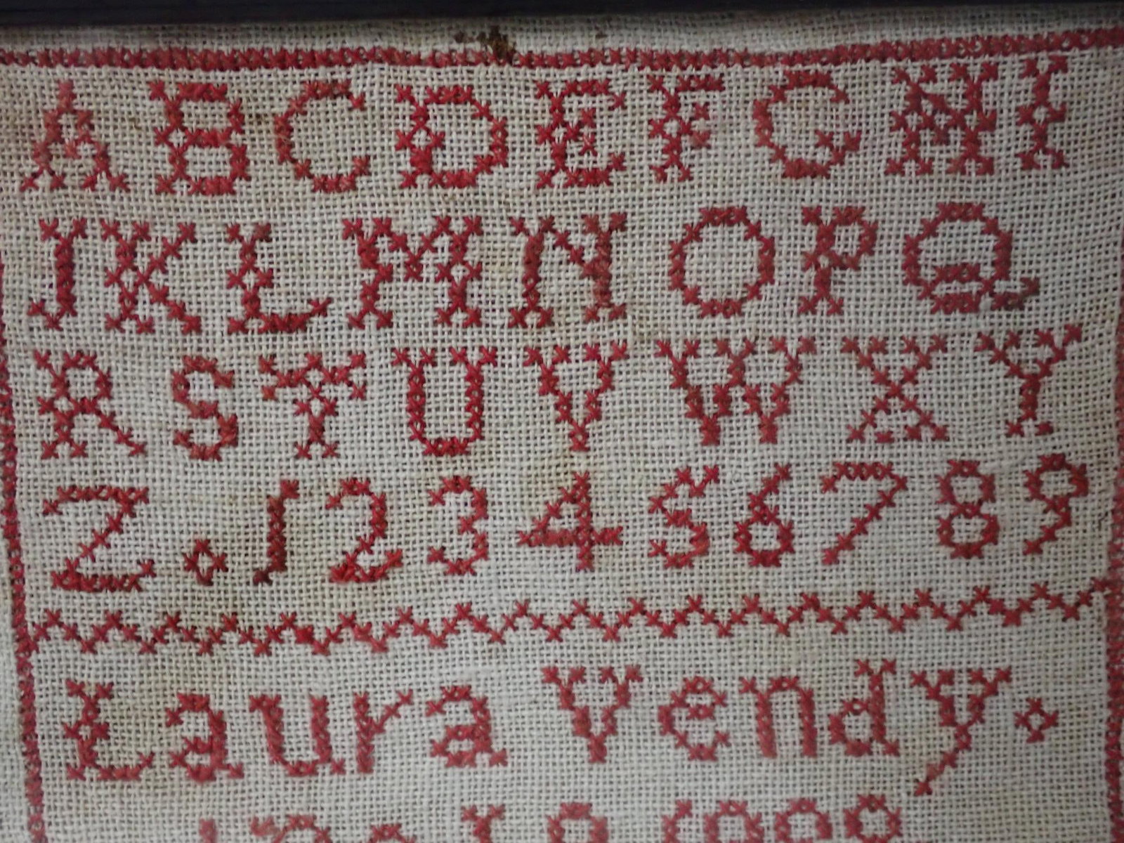 1889 Laura Vendy Sampler - 5