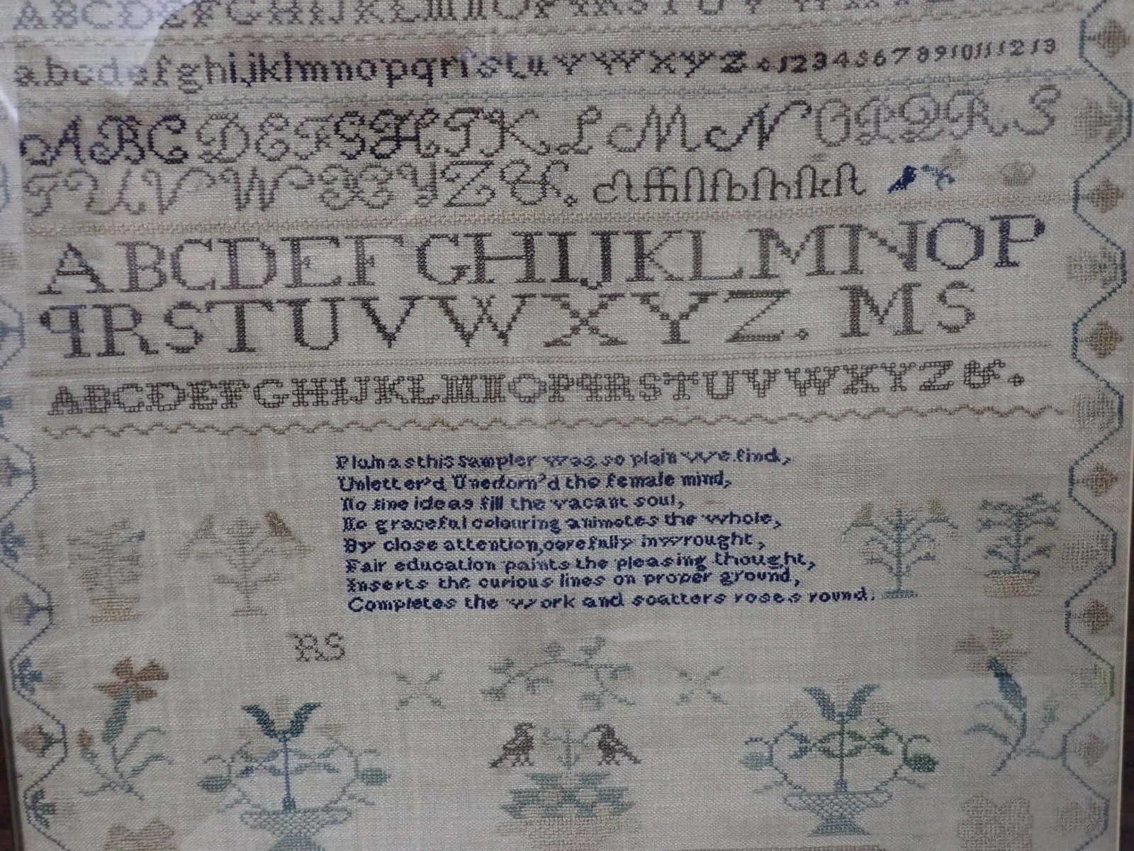 ca 1810 Mary Smith Sampler - 2