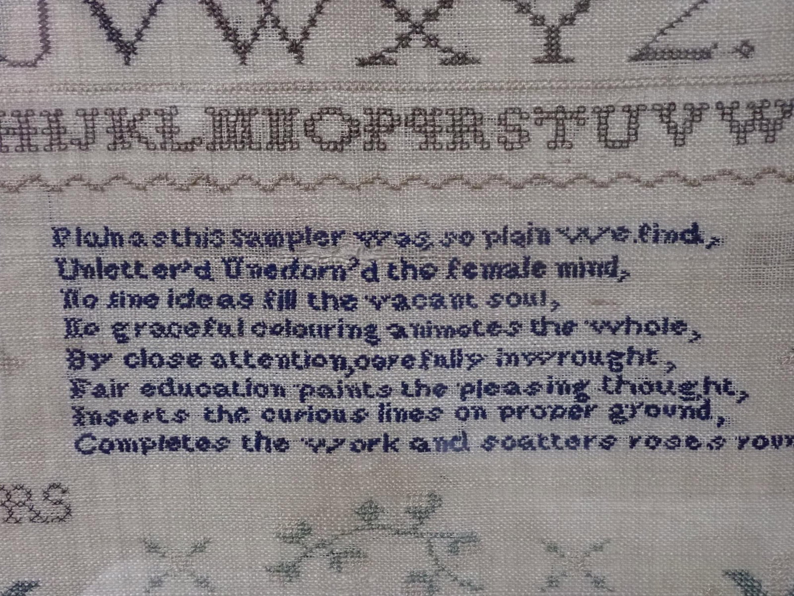 ca 1810 Mary Smith Sampler - 4
