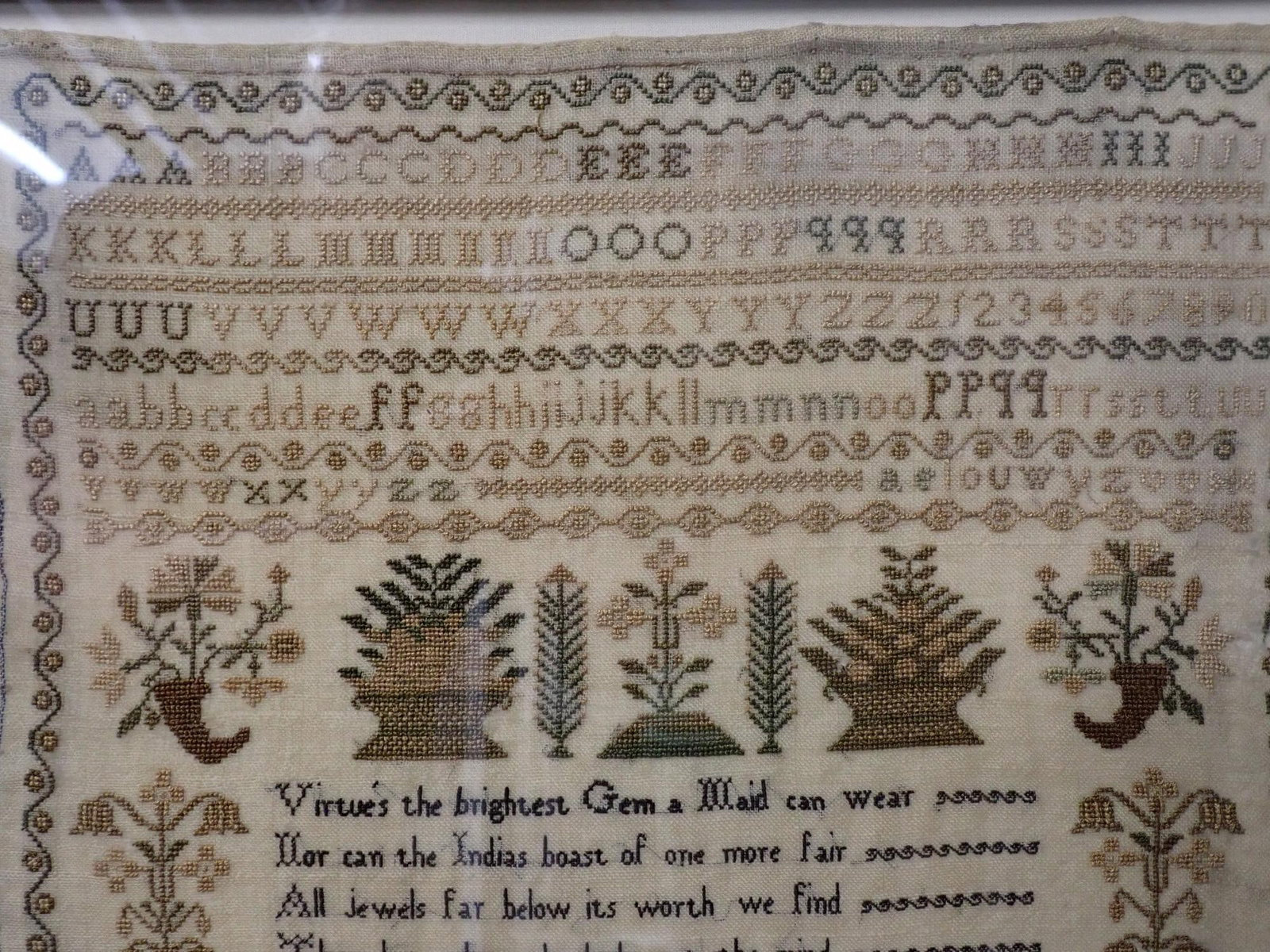 1834 Harriet Waters Sampler - 3