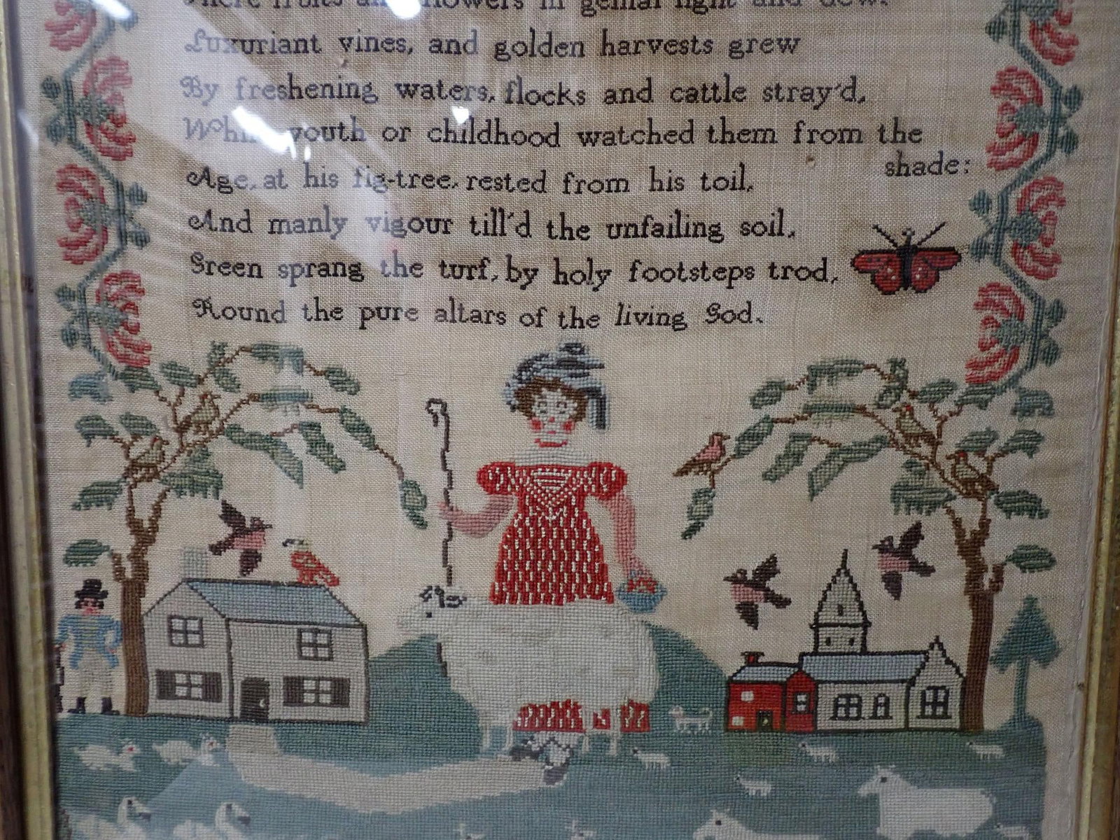 1839 Mary Bannister Sampler - 10