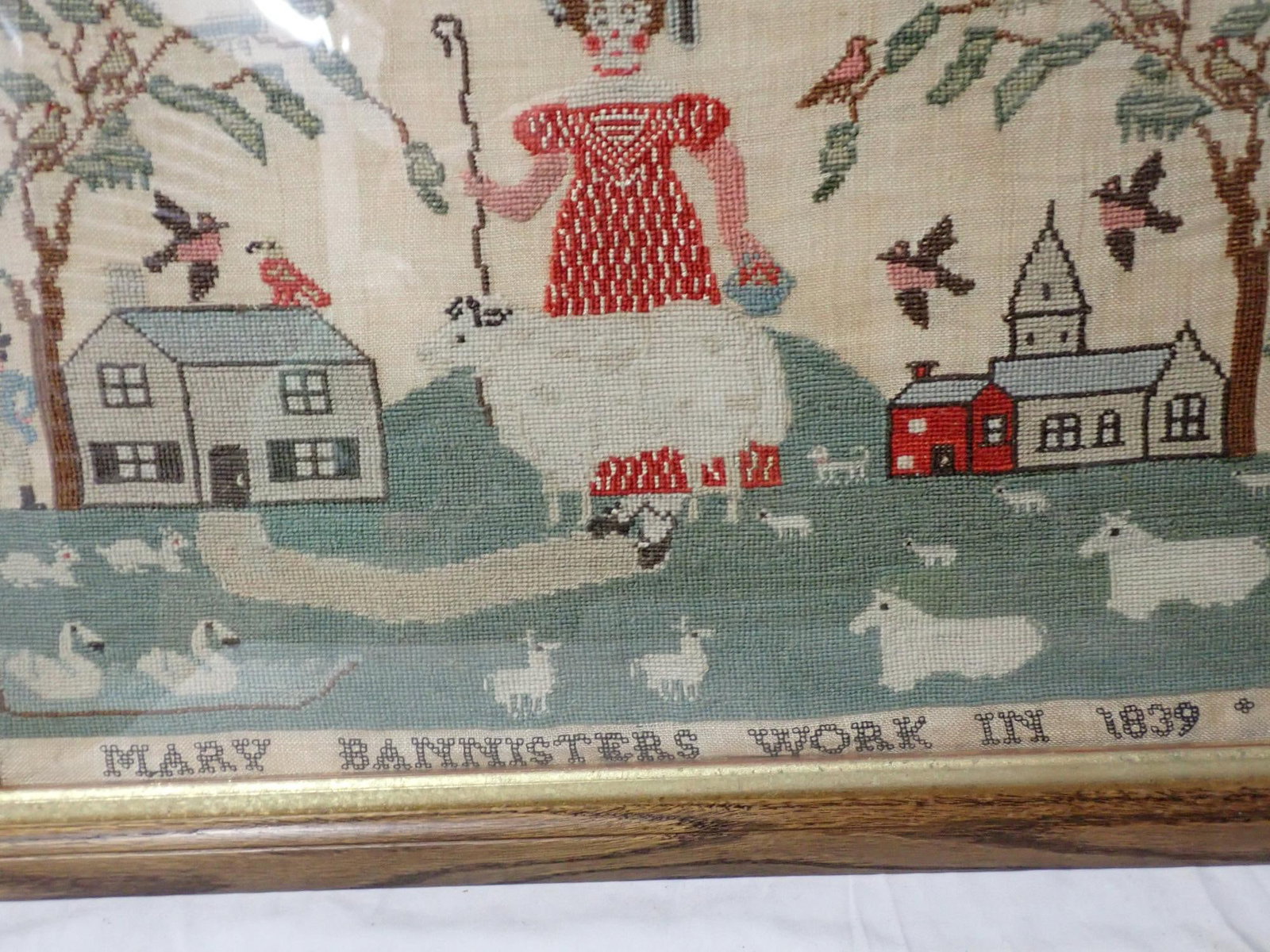 1839 Mary Bannister Sampler - 4