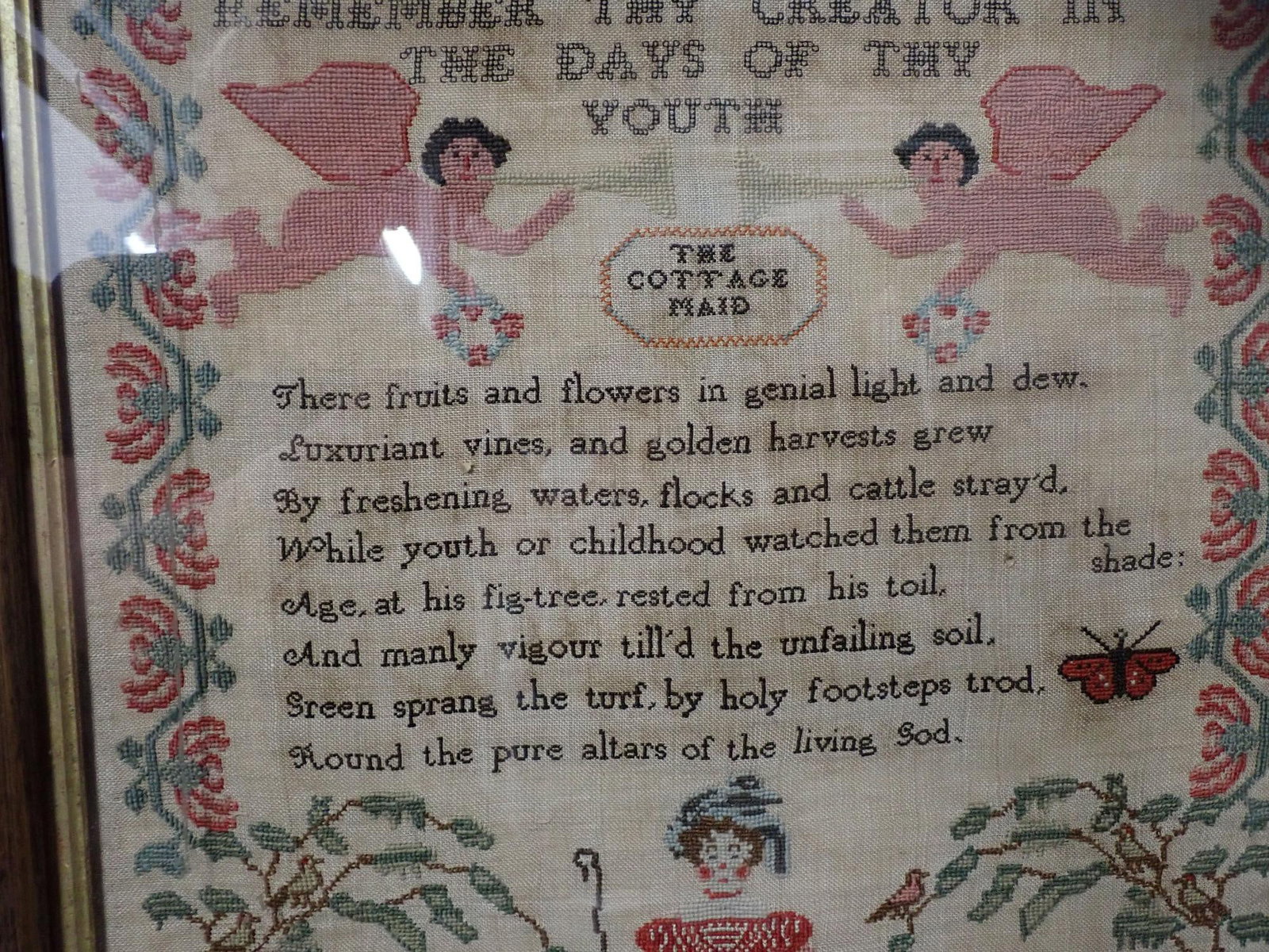 1839 Mary Bannister Sampler - 6