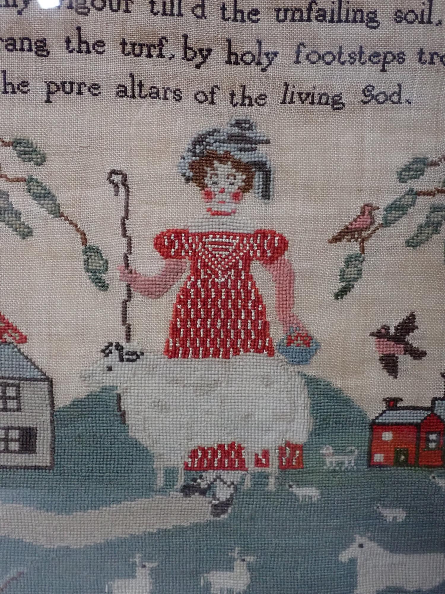 1839 Mary Bannister Sampler - 7