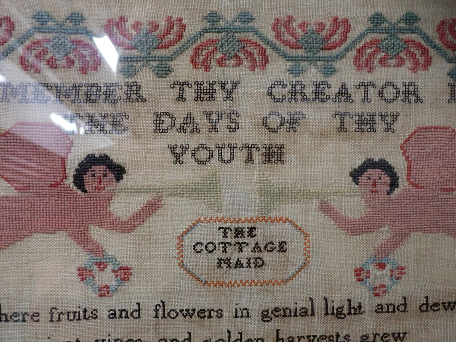 1839 Mary Bannister Sampler - 8