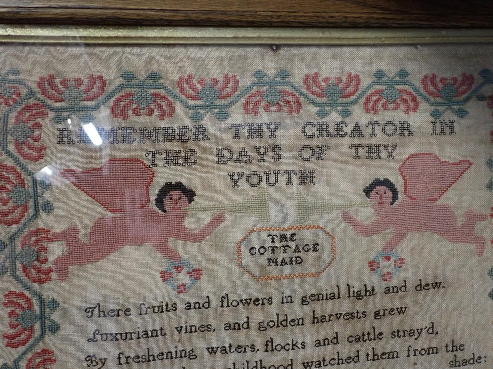 1839 Mary Bannister Sampler - 9