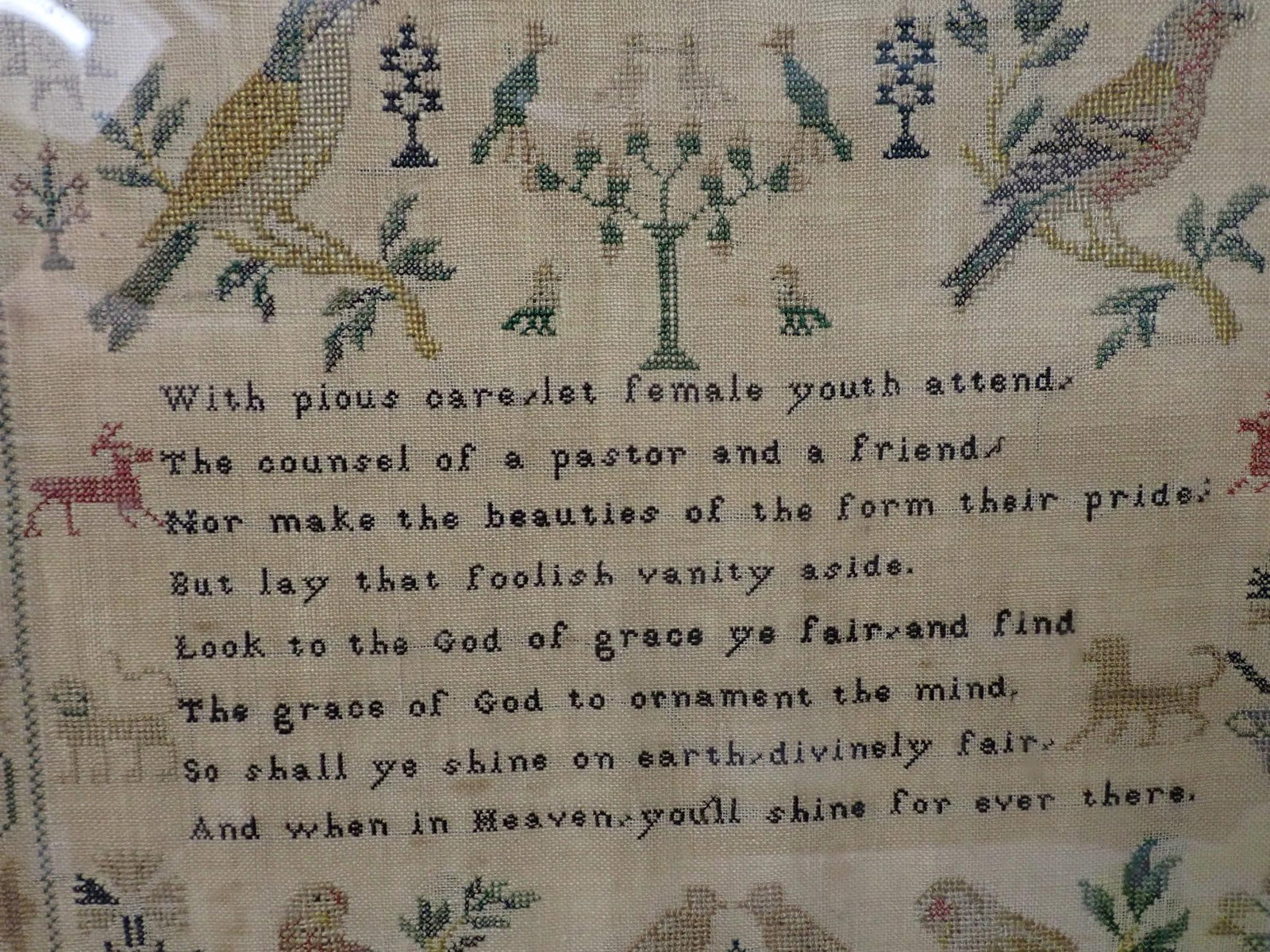 1845 Martha Whawell Sampler - 3