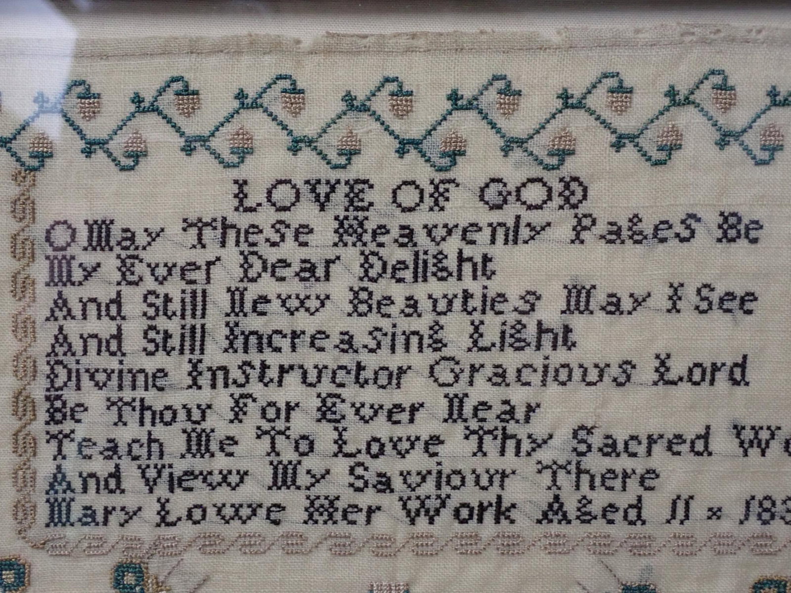 1835 Mary Lowe Sampler - 4