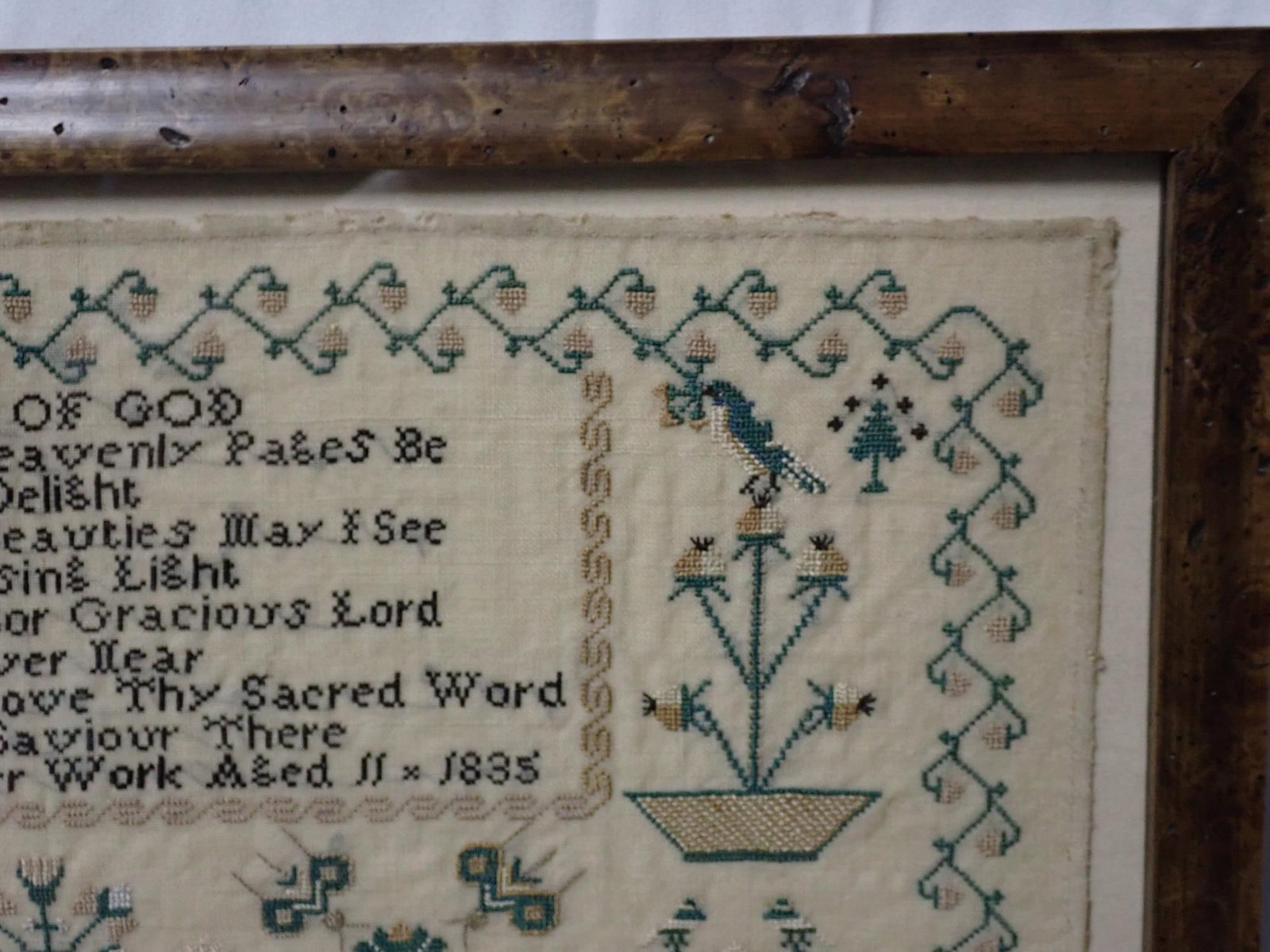 1835 Mary Lowe Sampler - 6