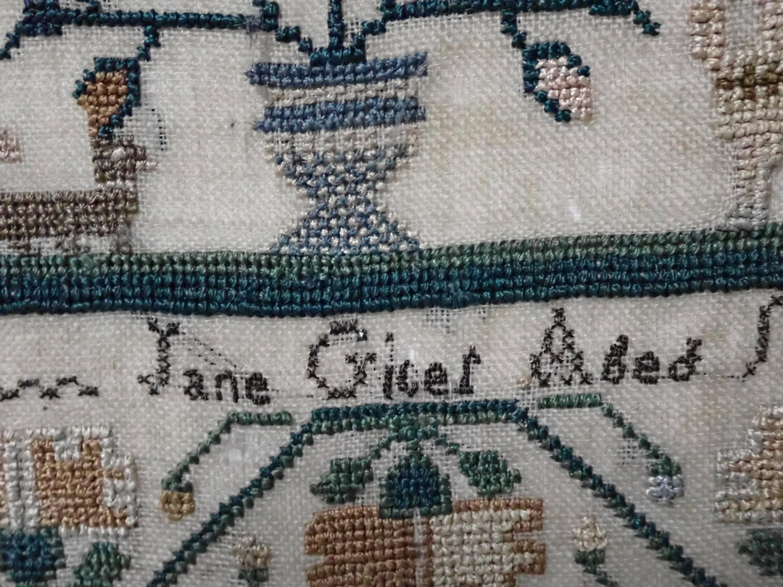 1832 Jane Giles Sampler - 11