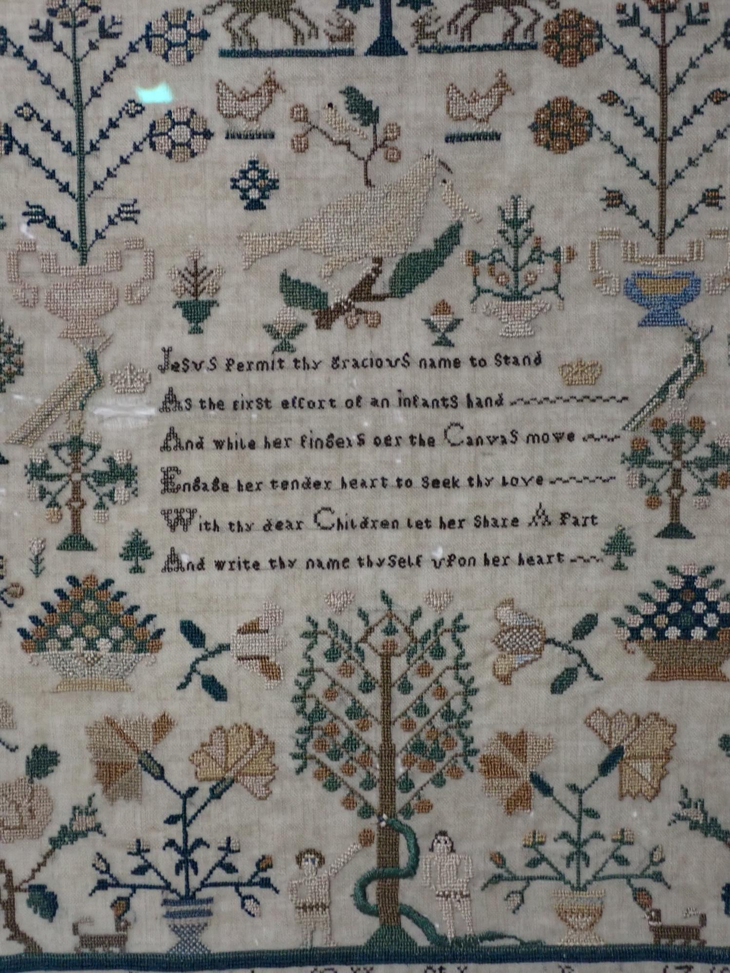 1832 Jane Giles Sampler - 3