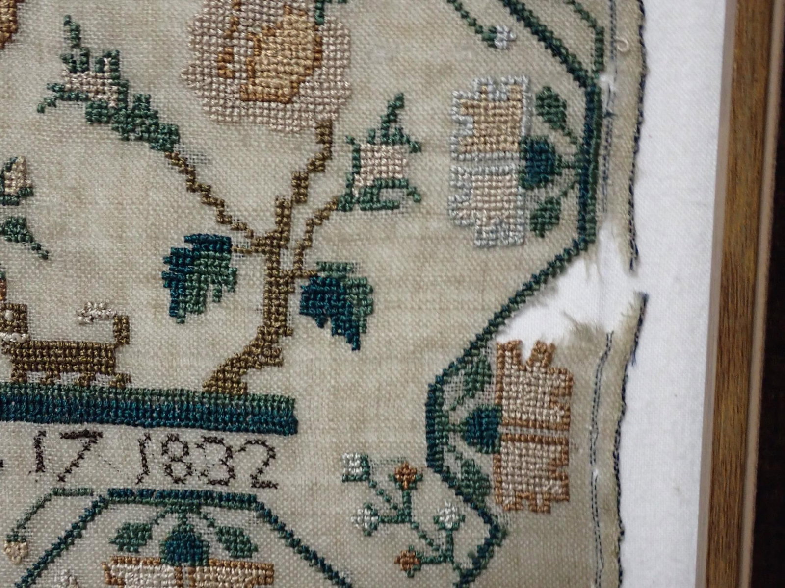 1832 Jane Giles Sampler - 9