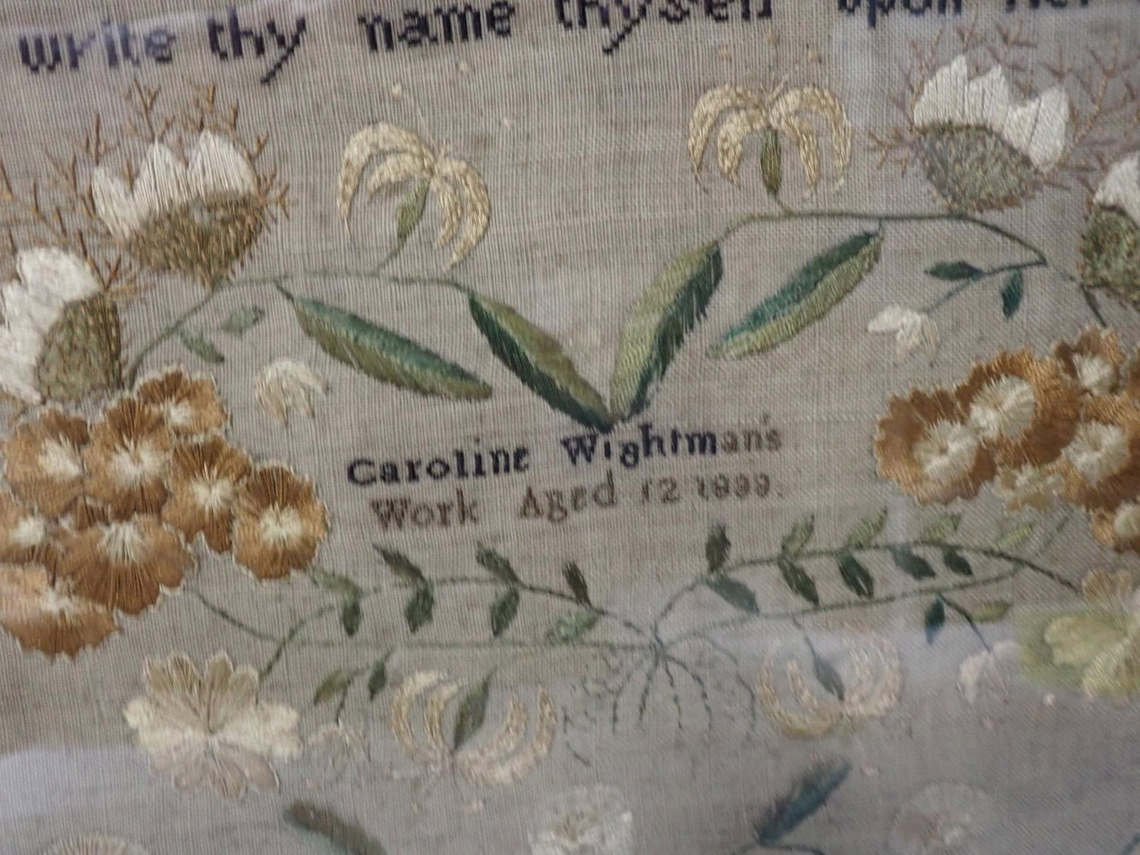 1833 Carole Wightman's Sampler - 3