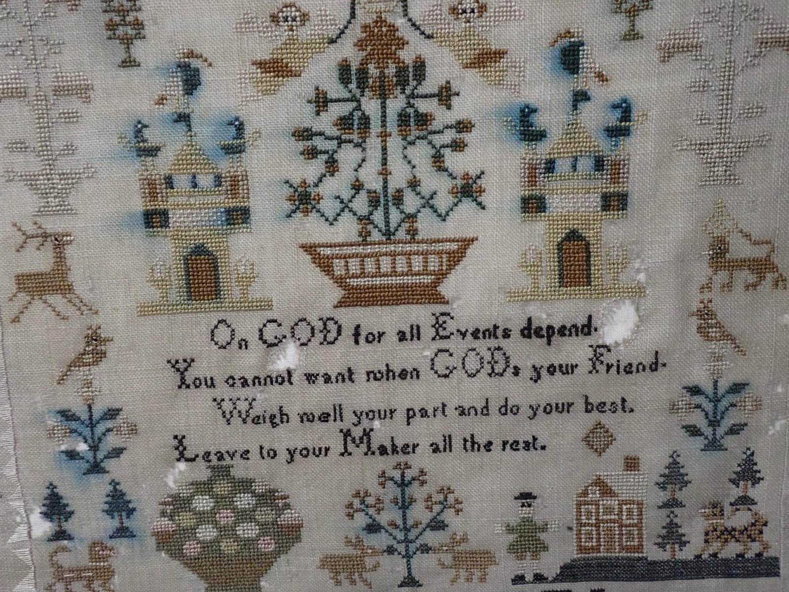 1805 Alice Gulliver Sampler - 3