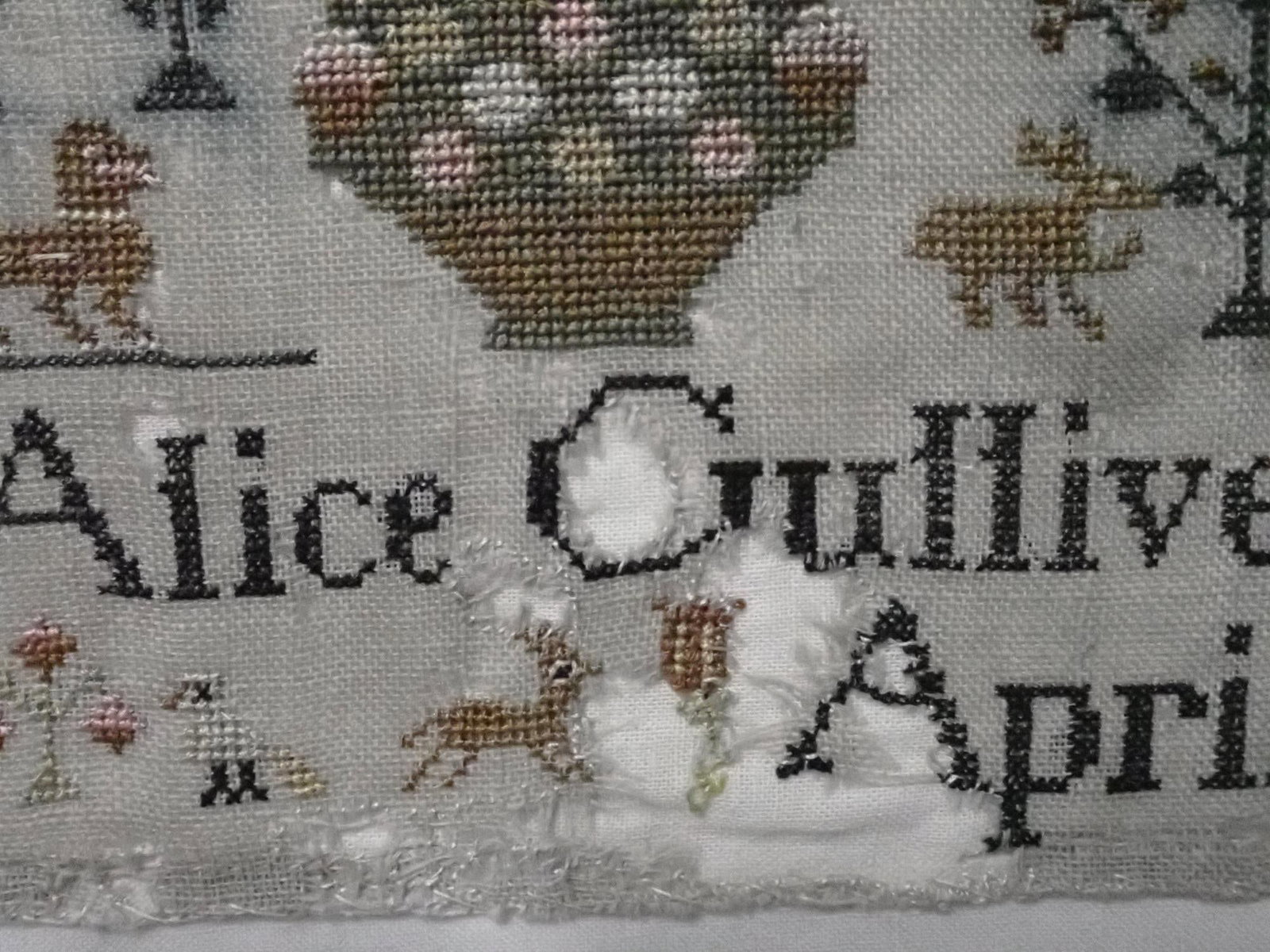 1805 Alice Gulliver Sampler - 5