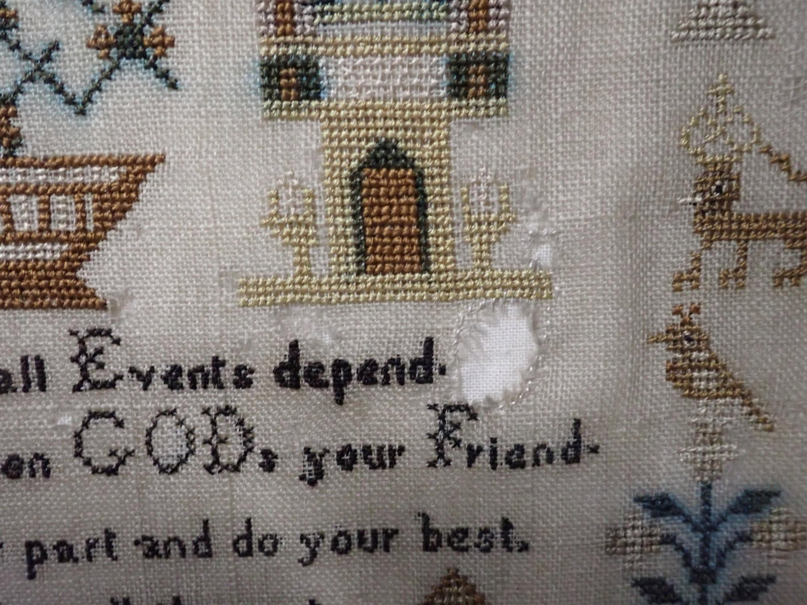 1805 Alice Gulliver Sampler - 7