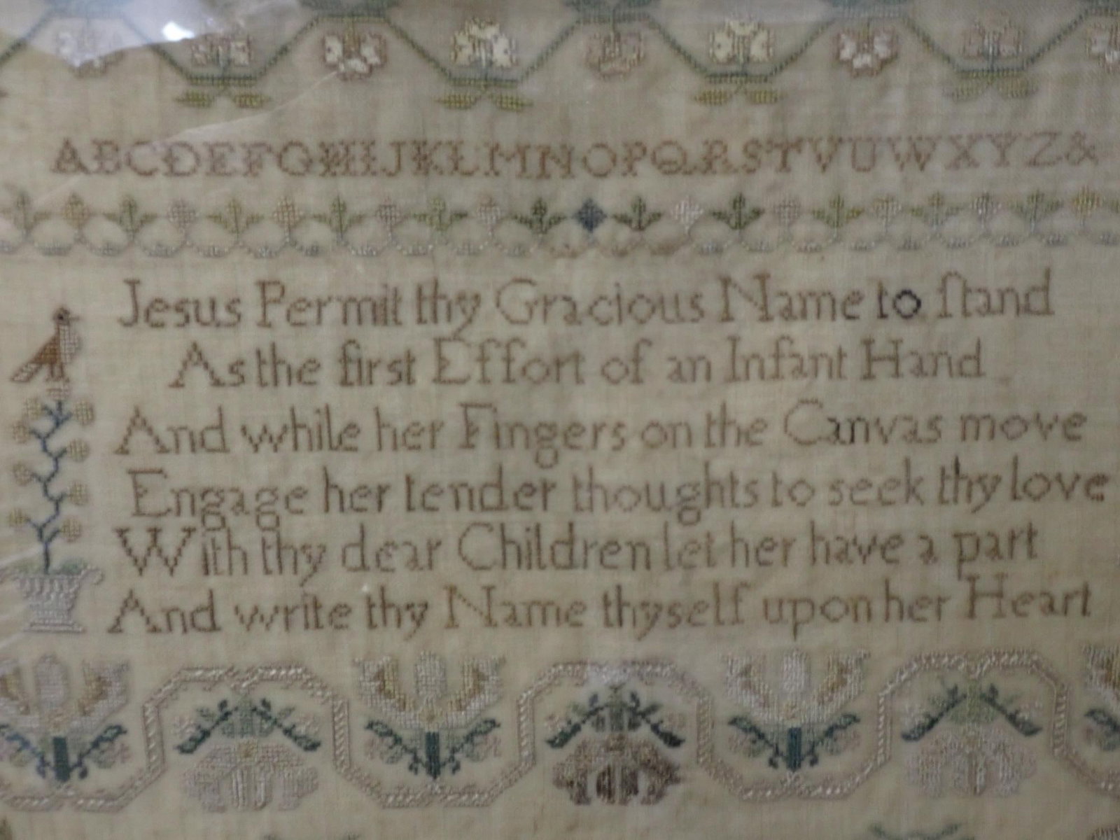 1823 Elizabeth Woolvin Sampler - 8