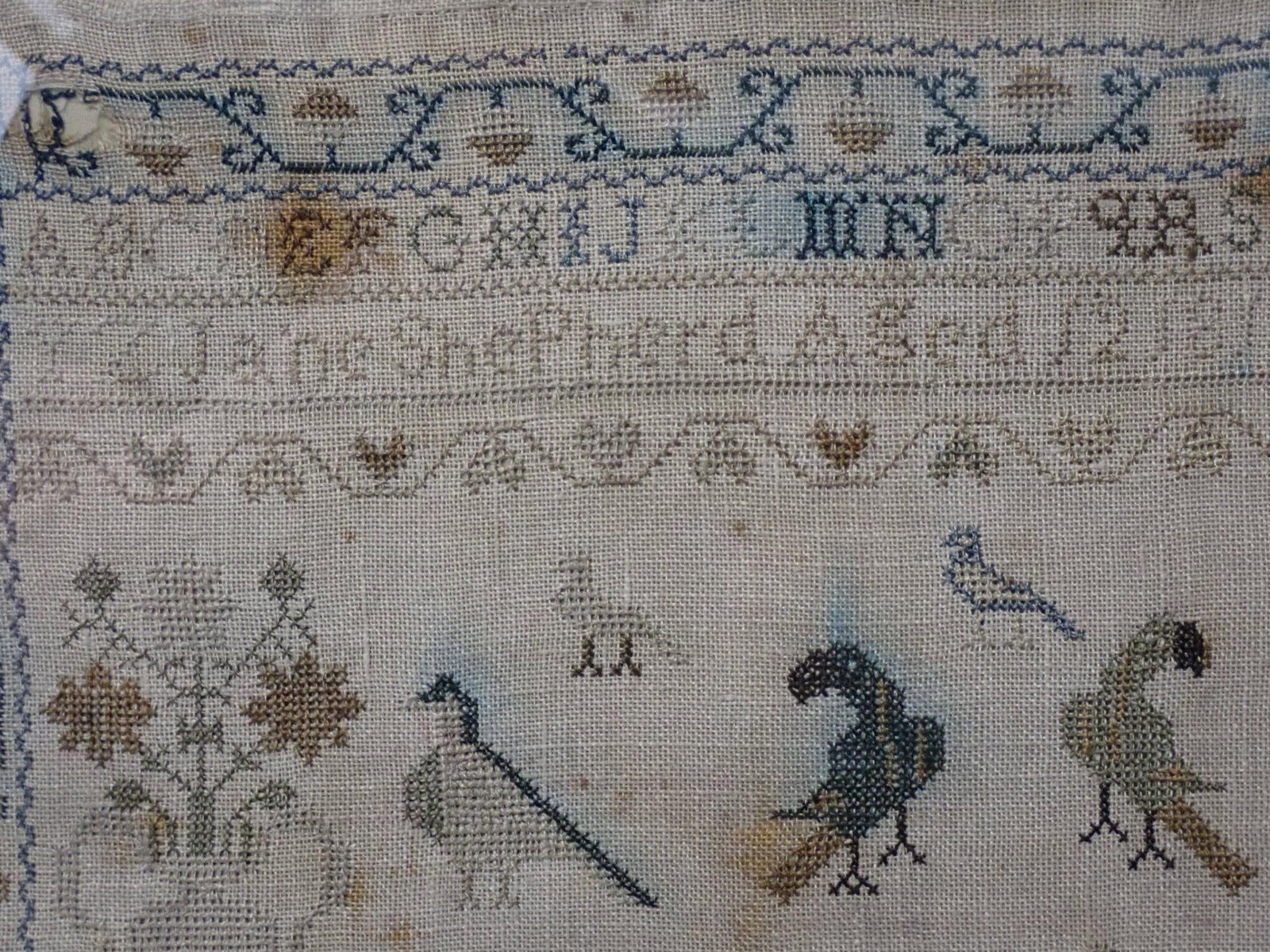 1816 Jane Shepherd Sampler - 4