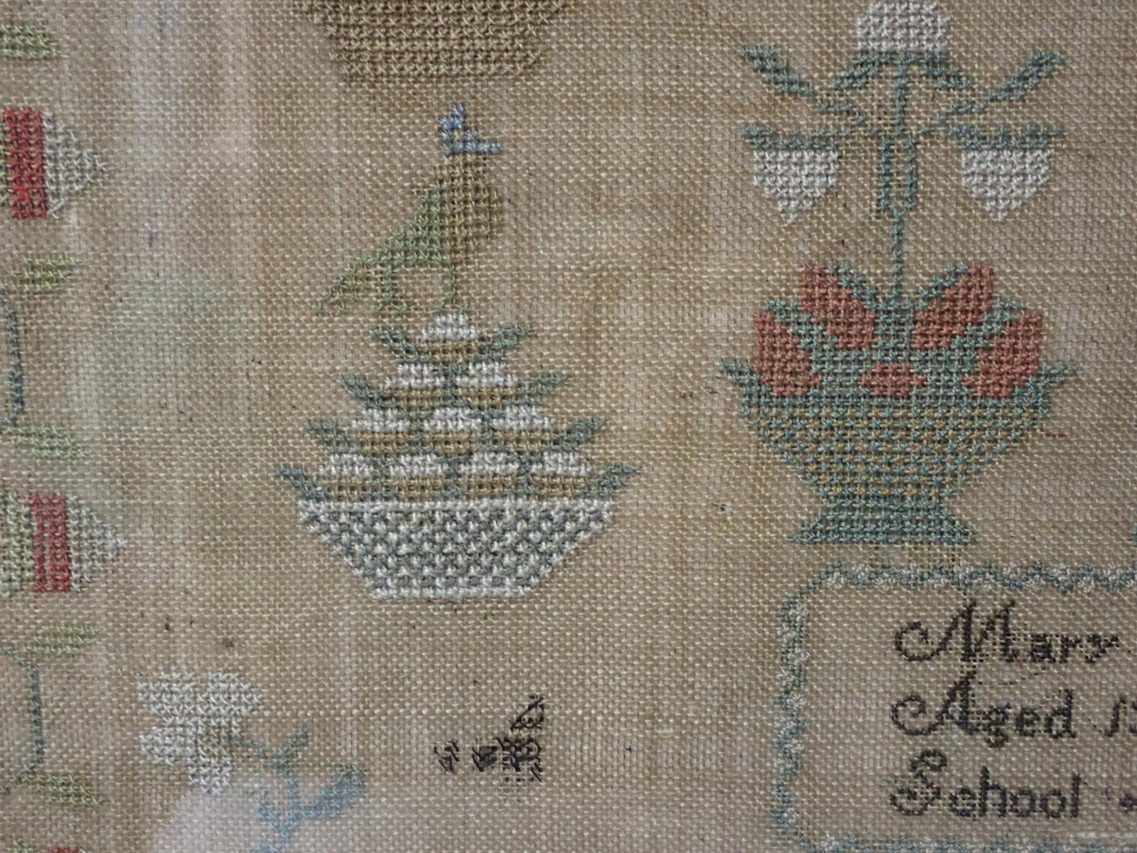1838 Mary Ann E. Roberts Sampler - 6