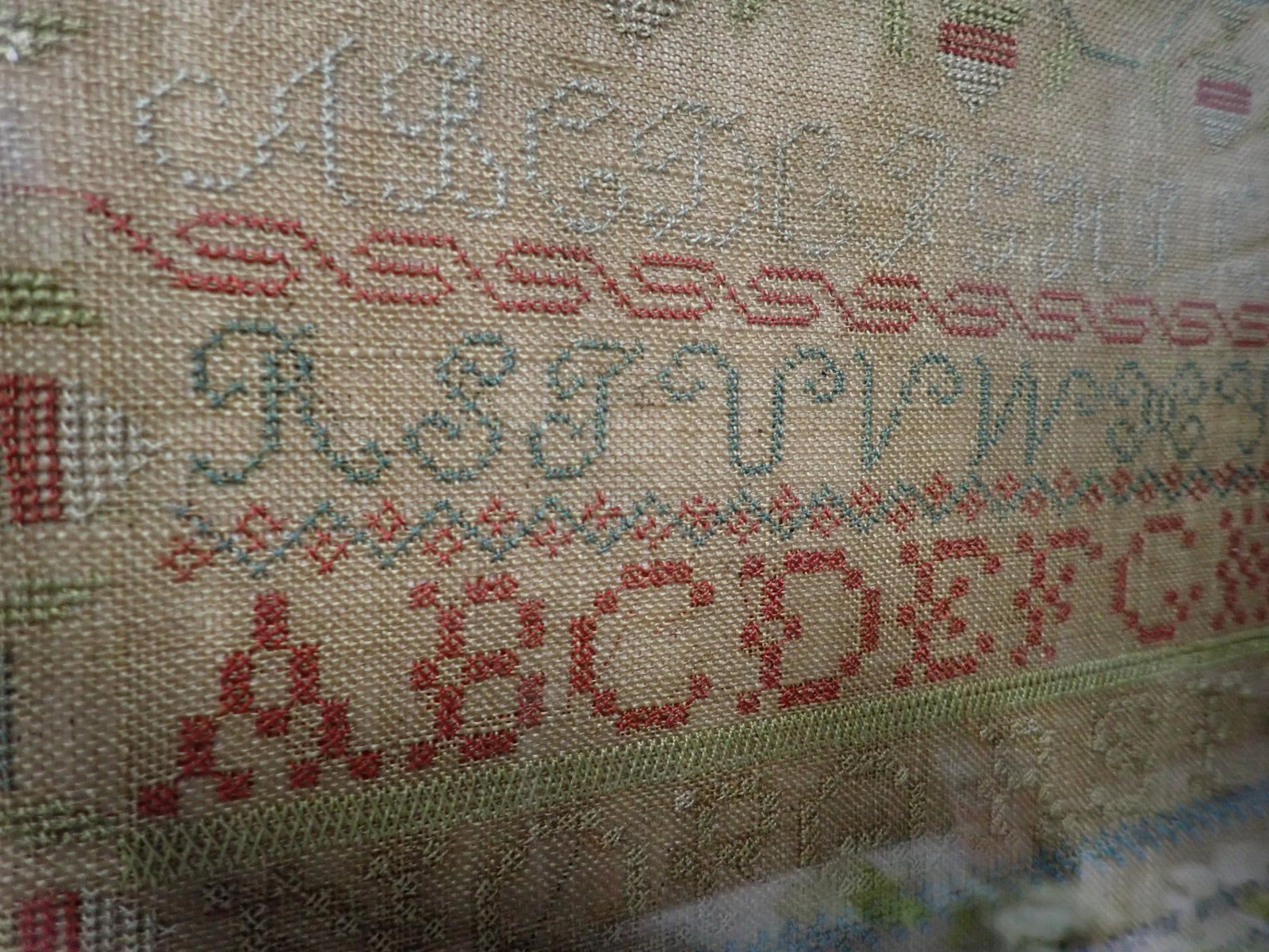 1838 Mary Ann E. Roberts Sampler - 7