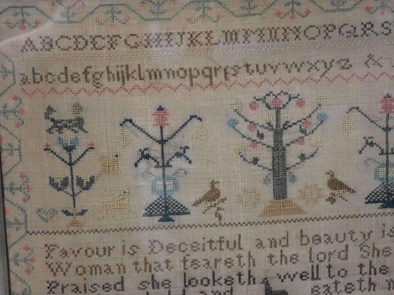 1842 Mary Ann Lee Sampler - 3