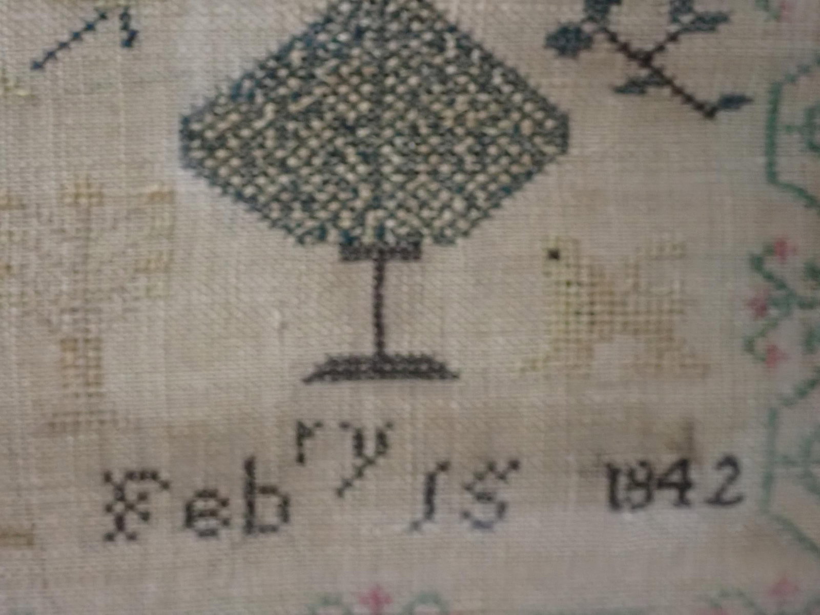 1842 Mary Ann Lee Sampler - 4