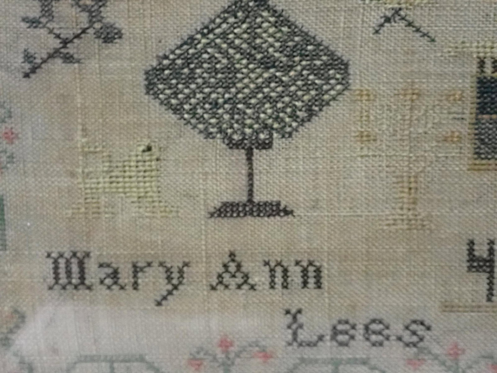 1842 Mary Ann Lee Sampler - 5