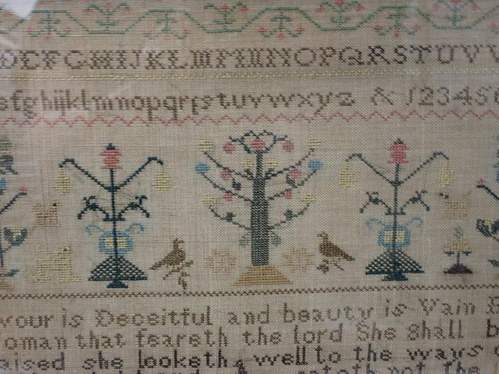 1842 Mary Ann Lee Sampler - 7
