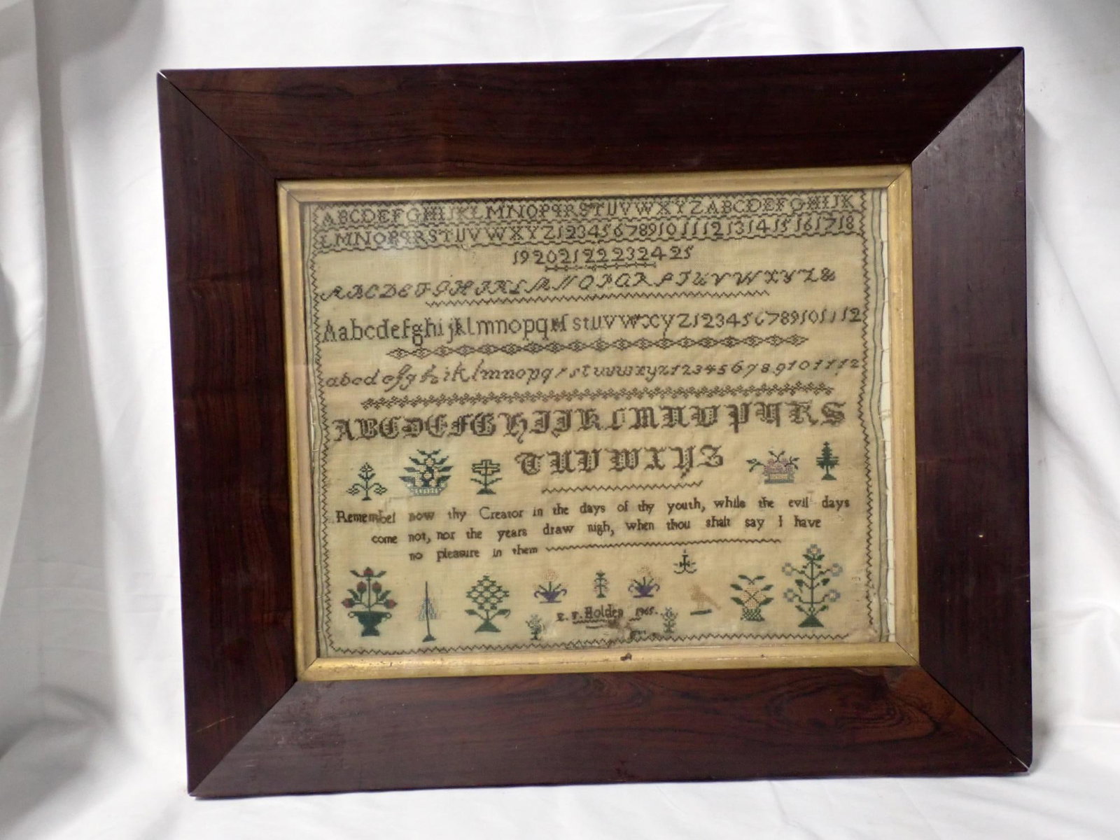 1865 E.F.(?) Holden Sampler - 2
