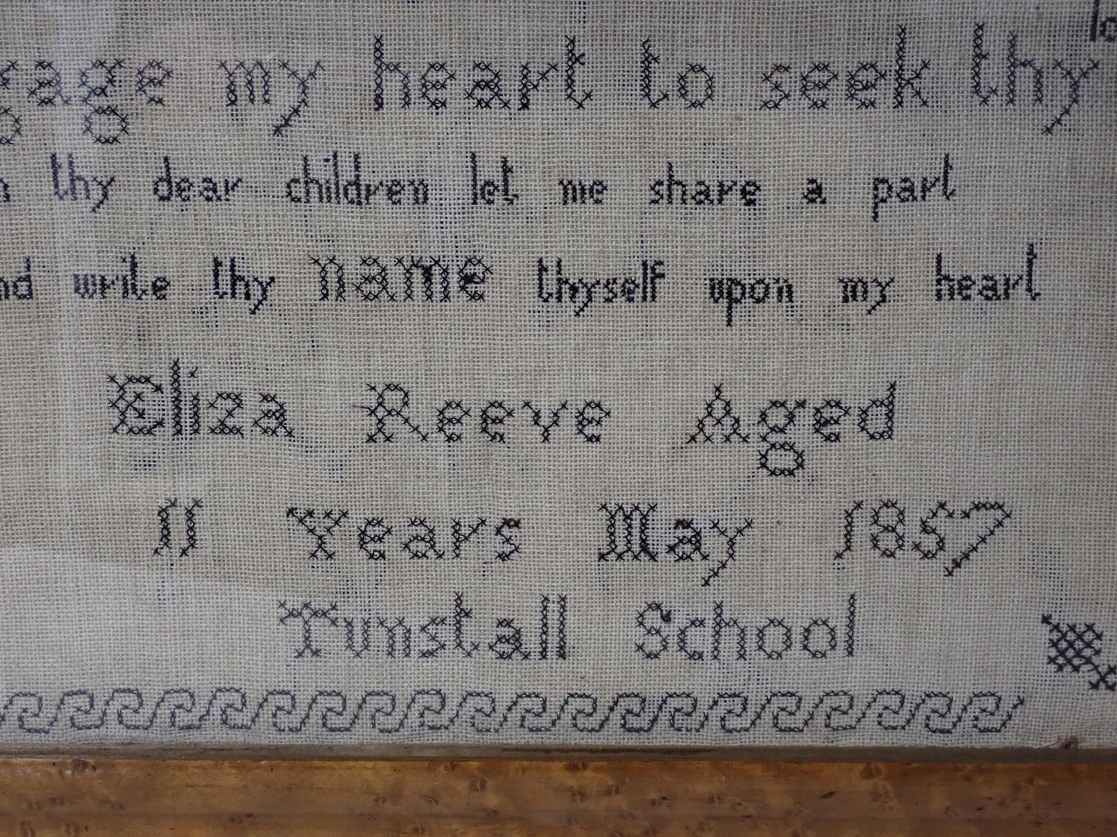 1857 Eliza Reeve Sampler - 2