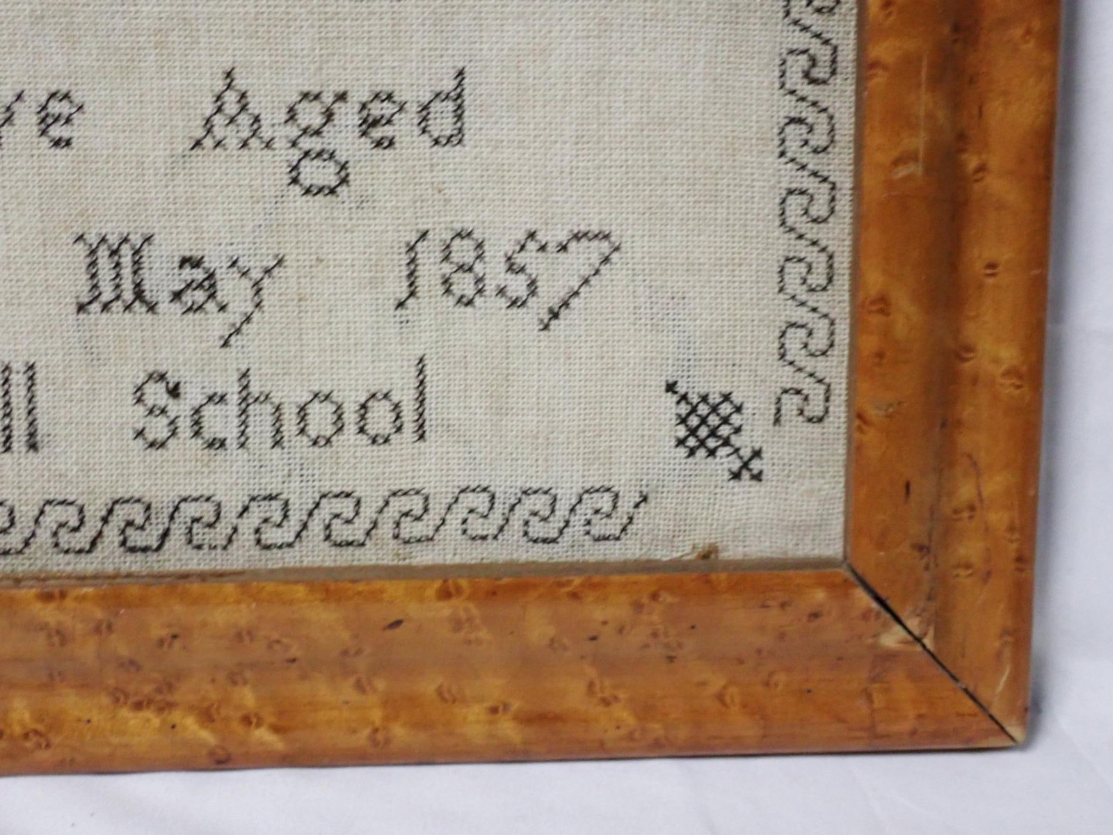 1857 Eliza Reeve Sampler - 5