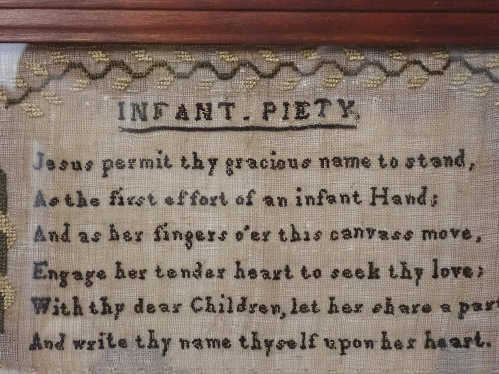1818 Mary E. Leggett Sampler - 4