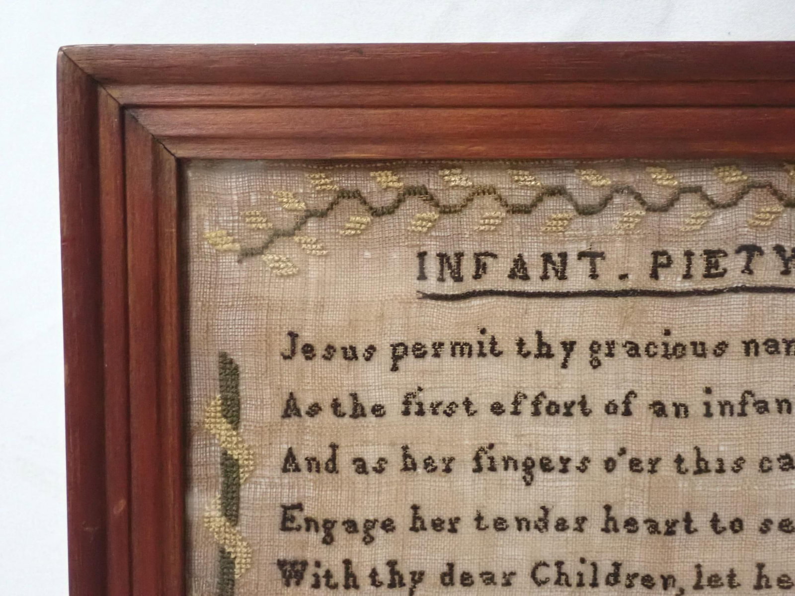 1818 Mary E. Leggett Sampler - 5