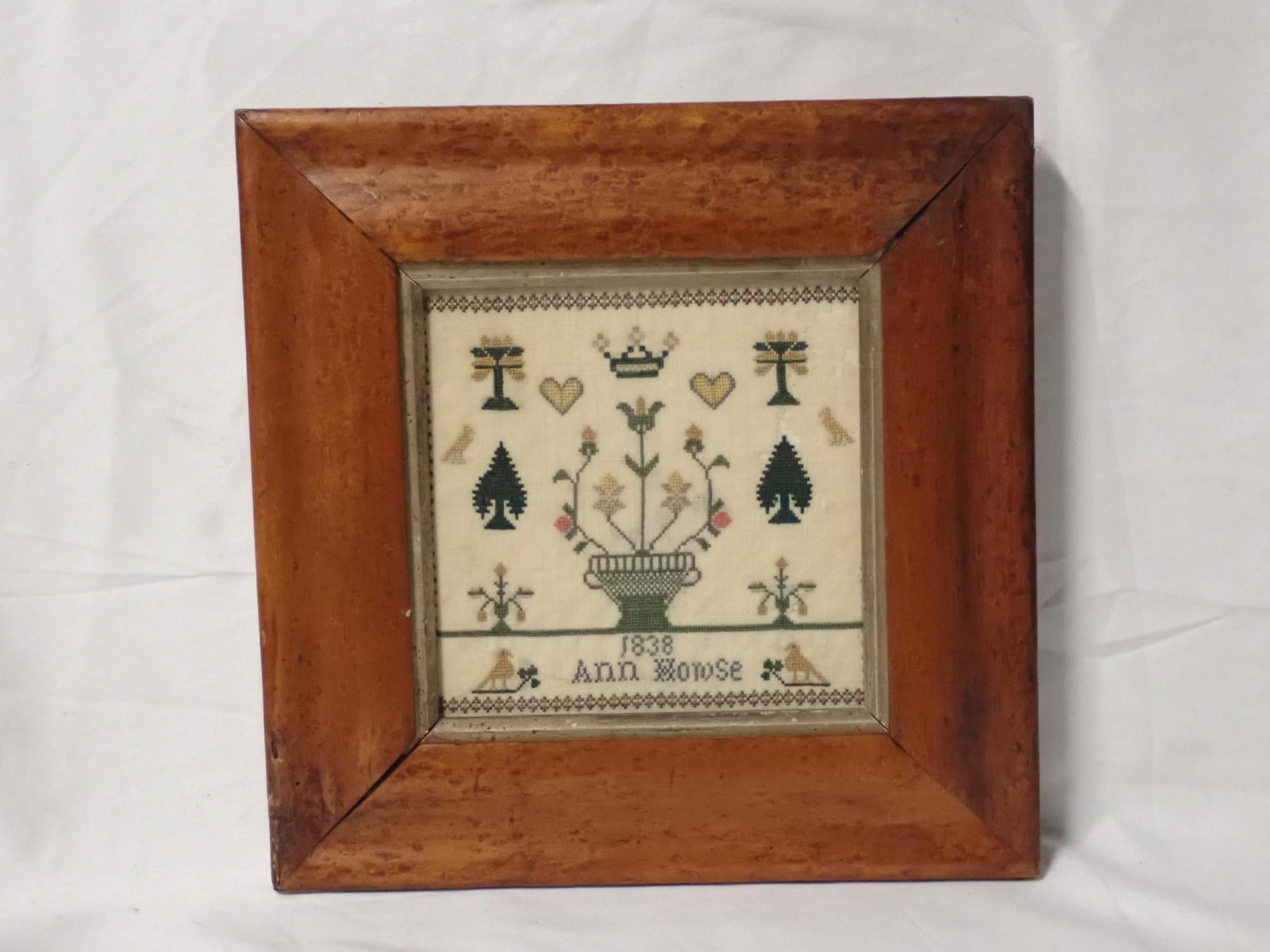1838 Ann Mowse (?) Sampler - 2