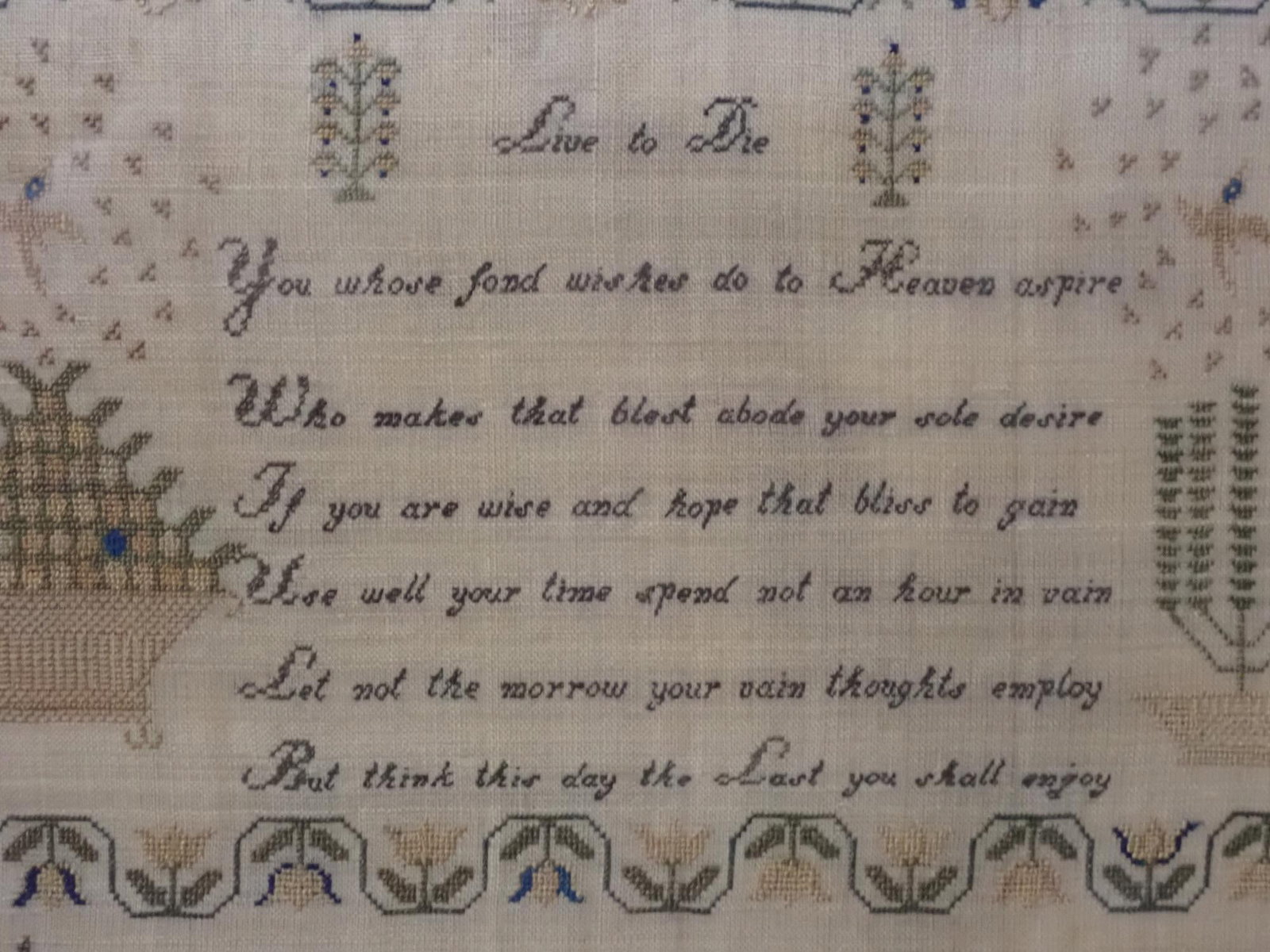 1856 Emma Tandy Sampler - 3