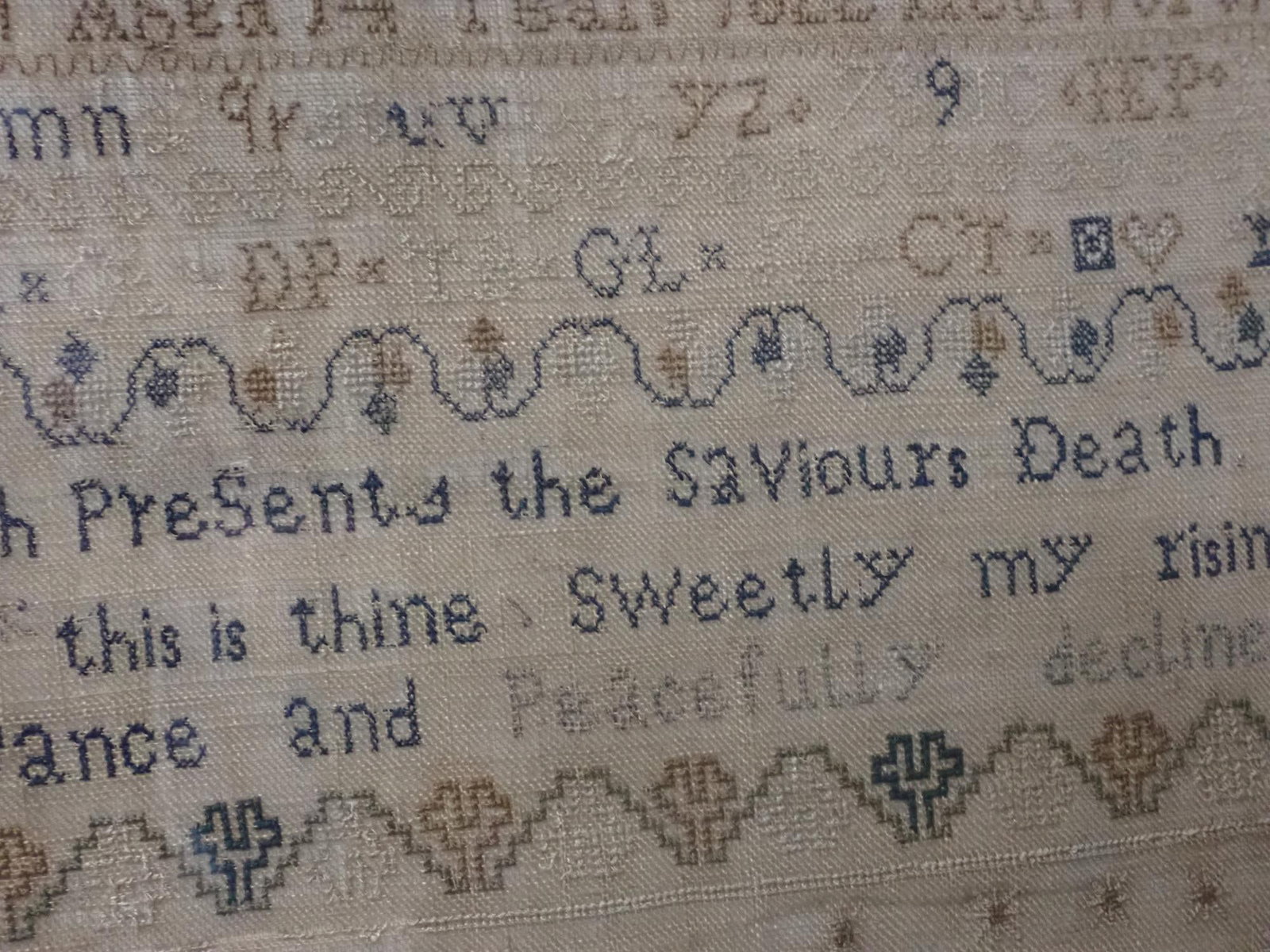 1822 Jane Parkin Sampler - 11