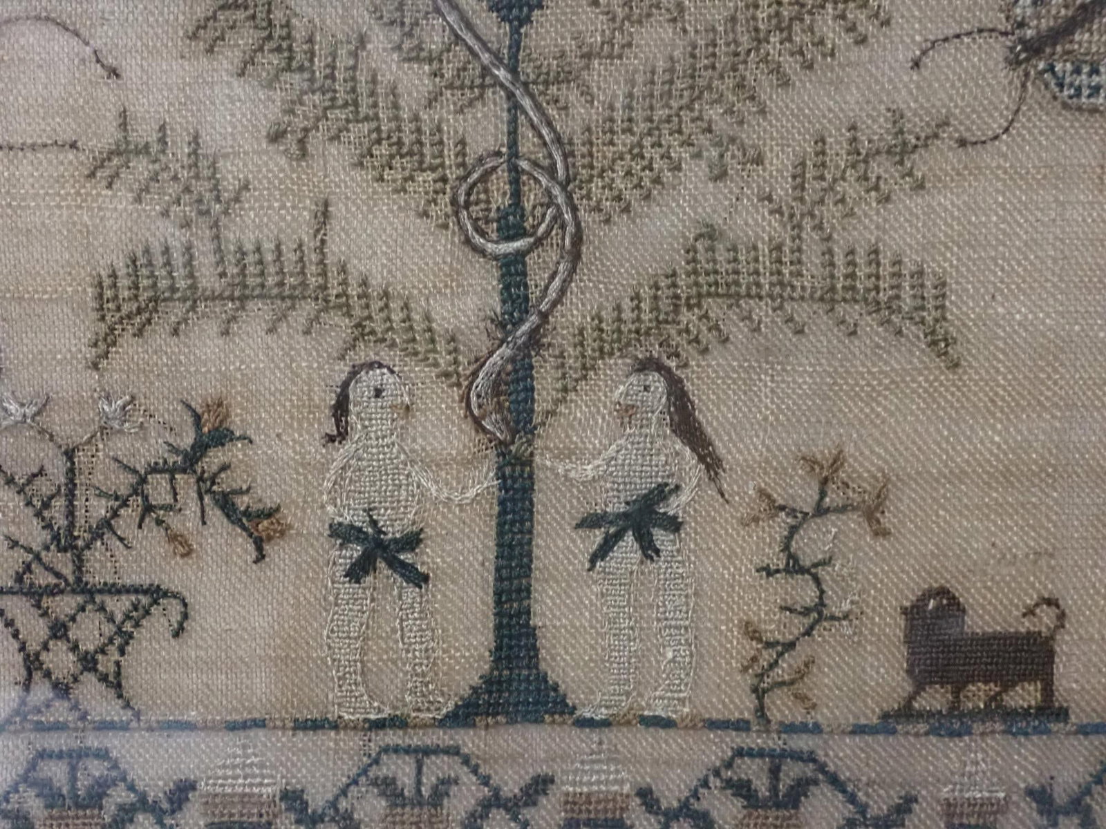 1822 Jane Parkin Sampler - 12