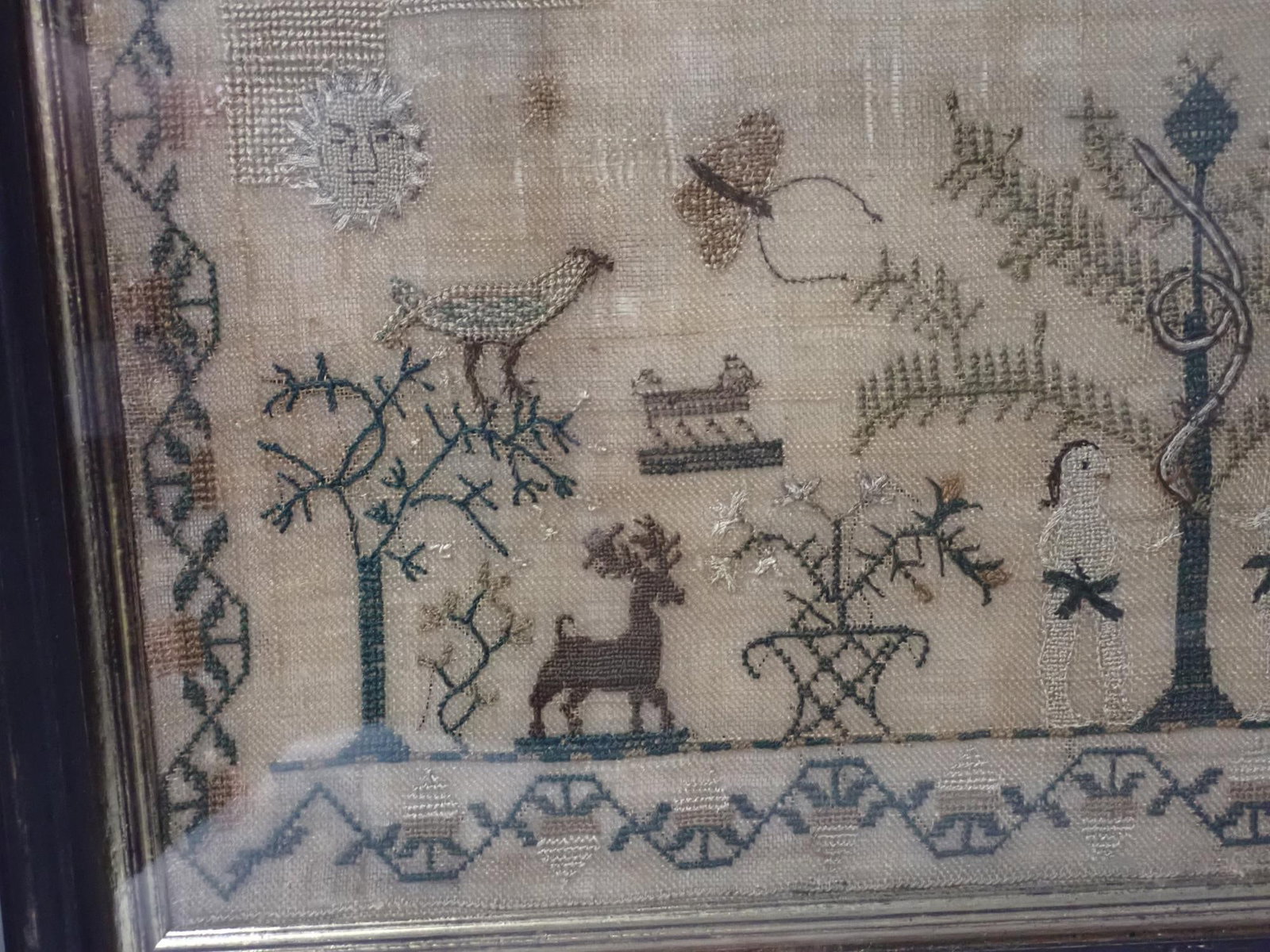 1822 Jane Parkin Sampler - 3