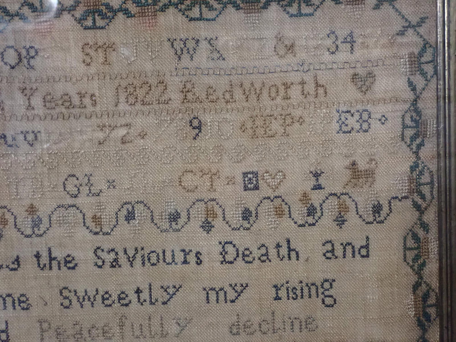 1822 Jane Parkin Sampler - 6